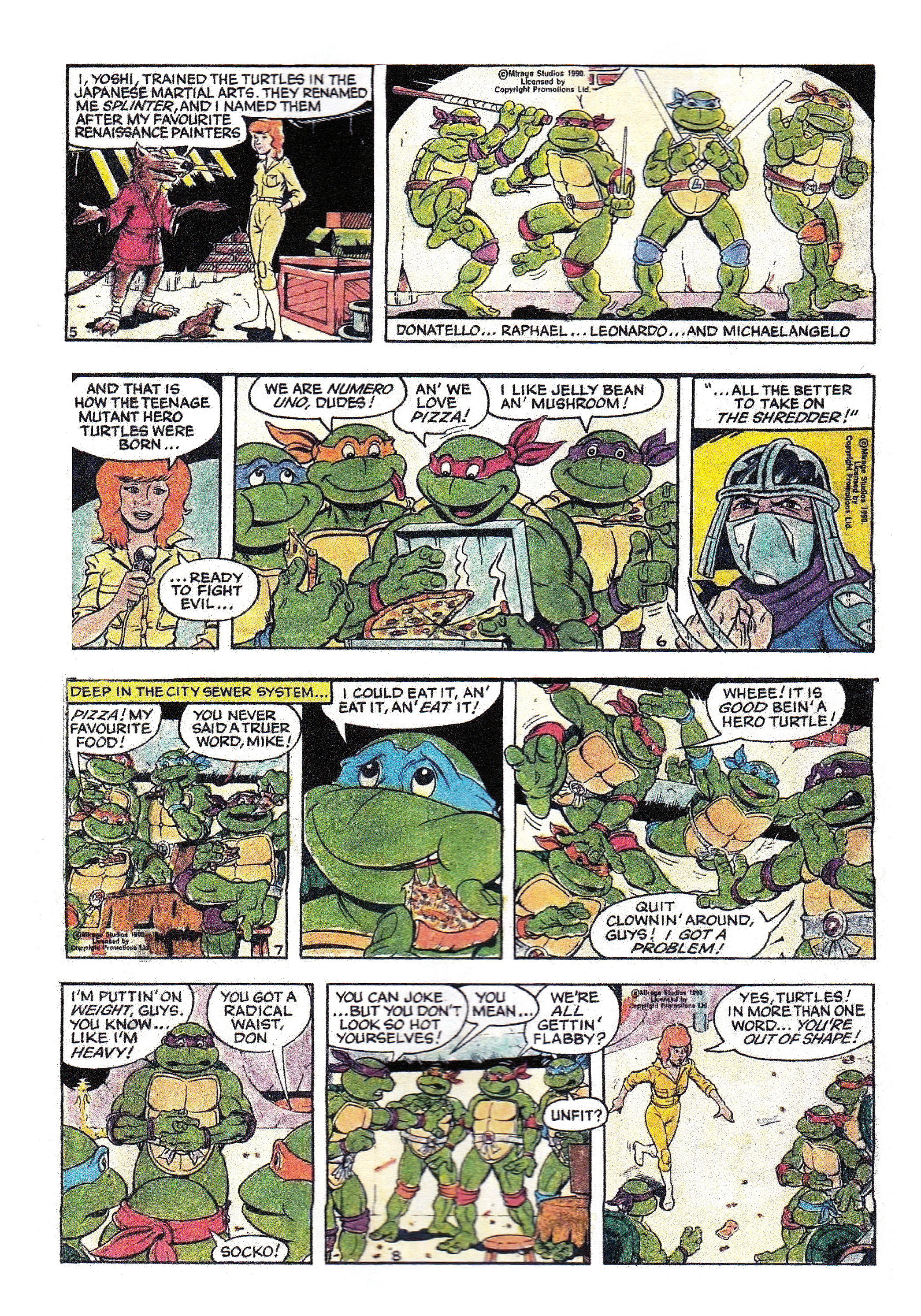 Read online Teenage Mutant Ninja Turtles: Complete Newspaper Daily Comic Strip Collection comic -  Issue # TPB 1 - 9