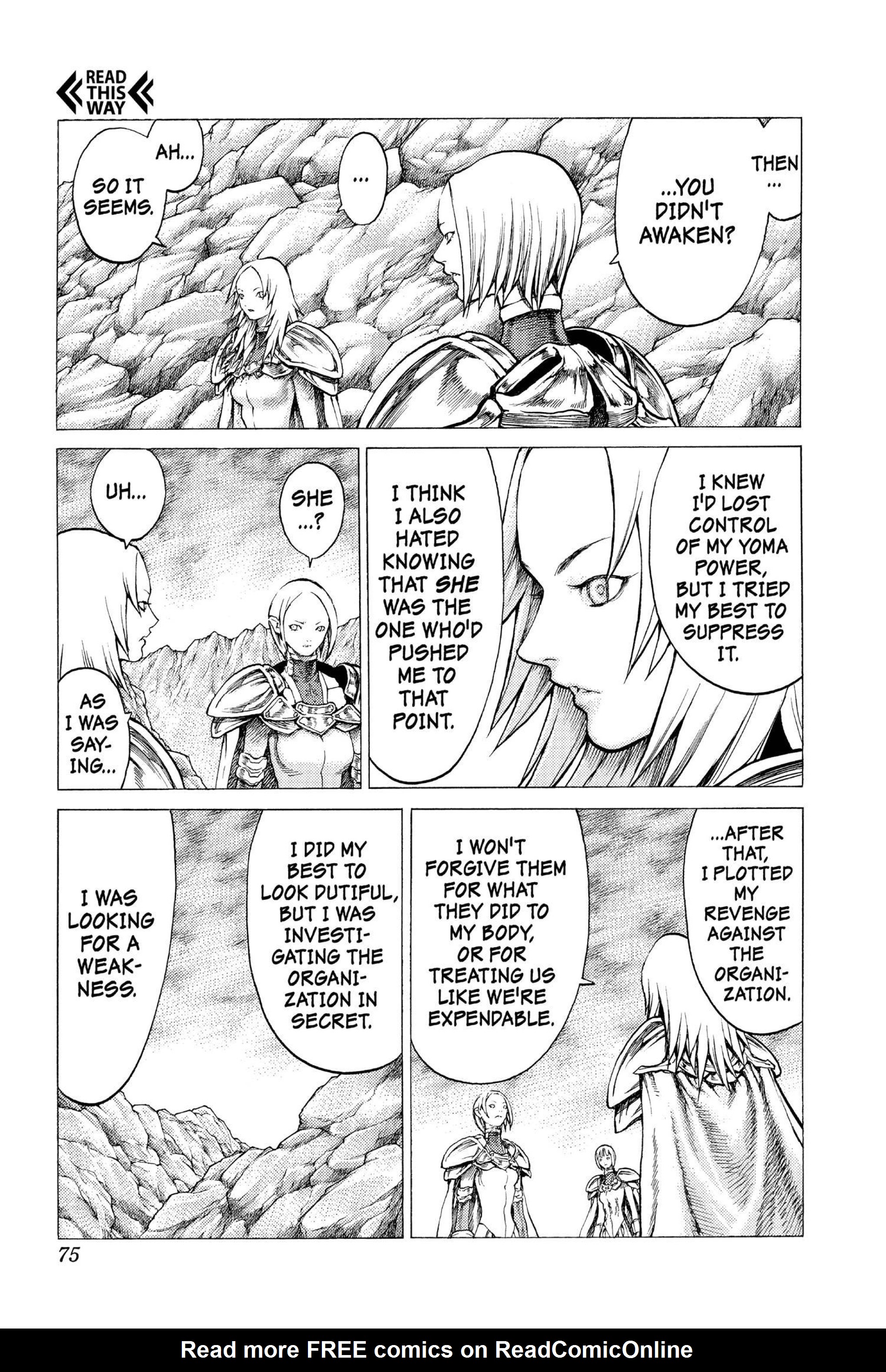 Read online Claymore comic -  Issue #6 - 71