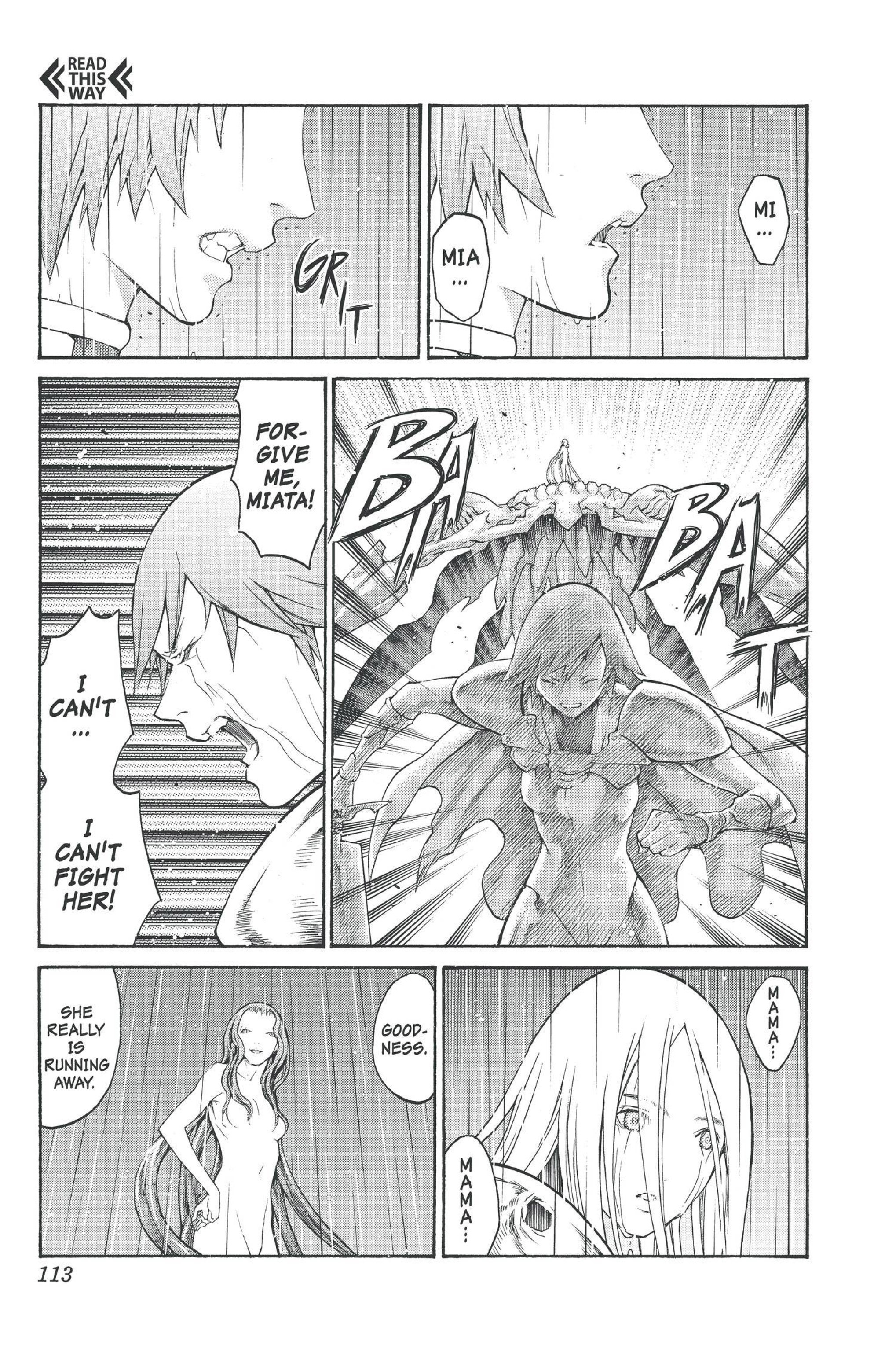 Read online Claymore comic -  Issue #14 - 107