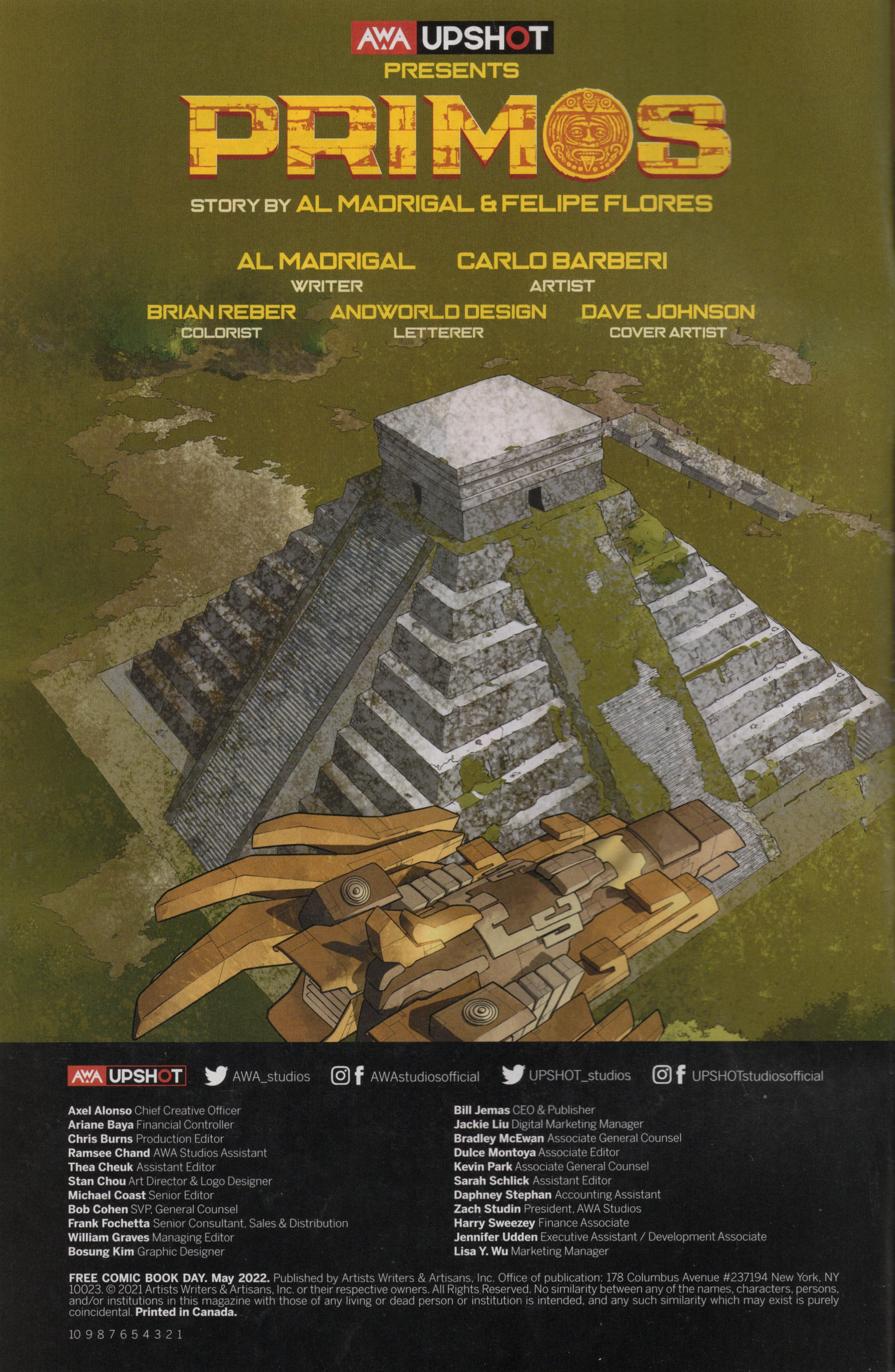 Read online Free Comic Book Day 2022 comic -  Issue # AWA Upshot Primos - 2