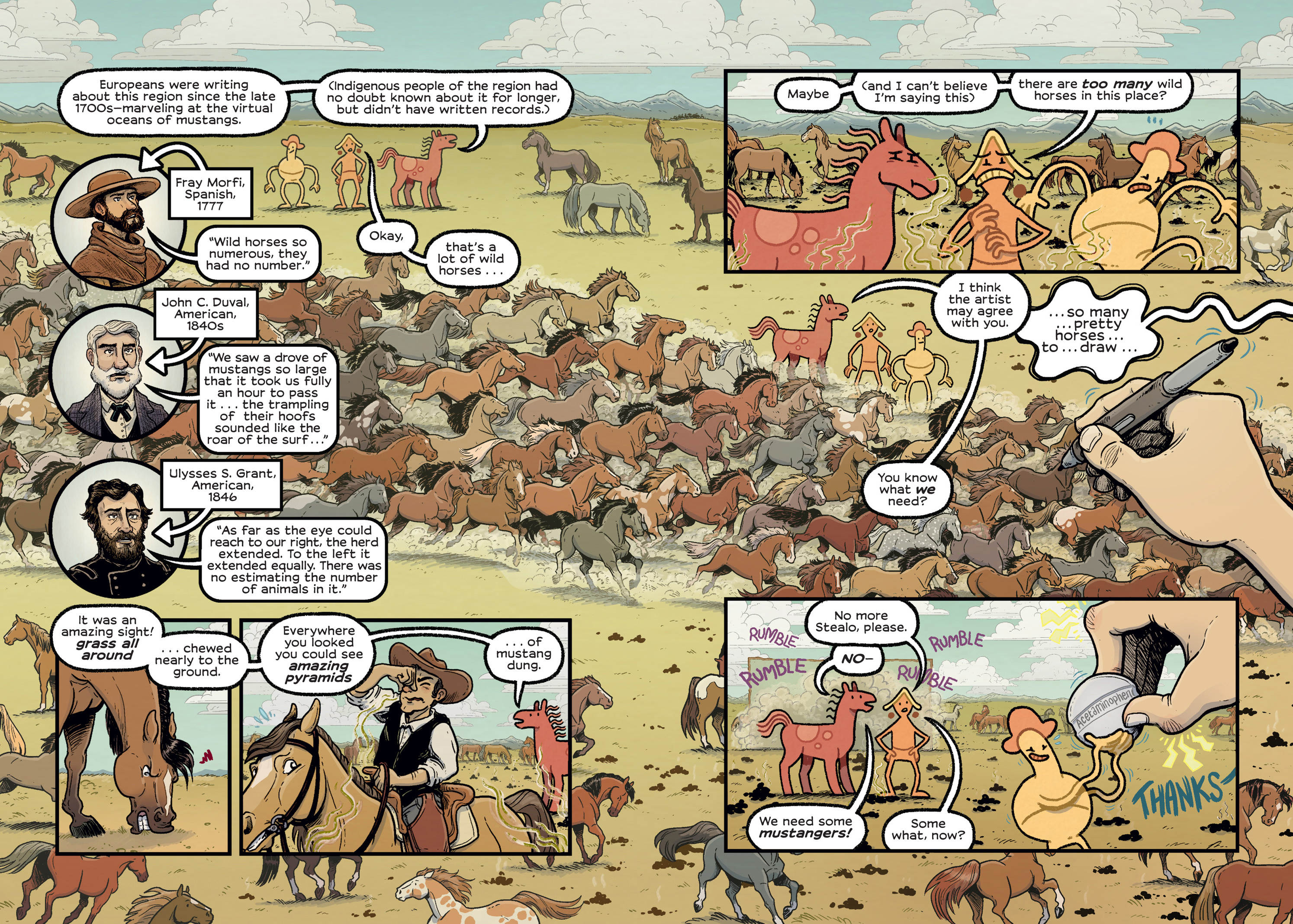 Read online History Comics comic -  Issue # The Wild Mustang - Horses of the American West - 71