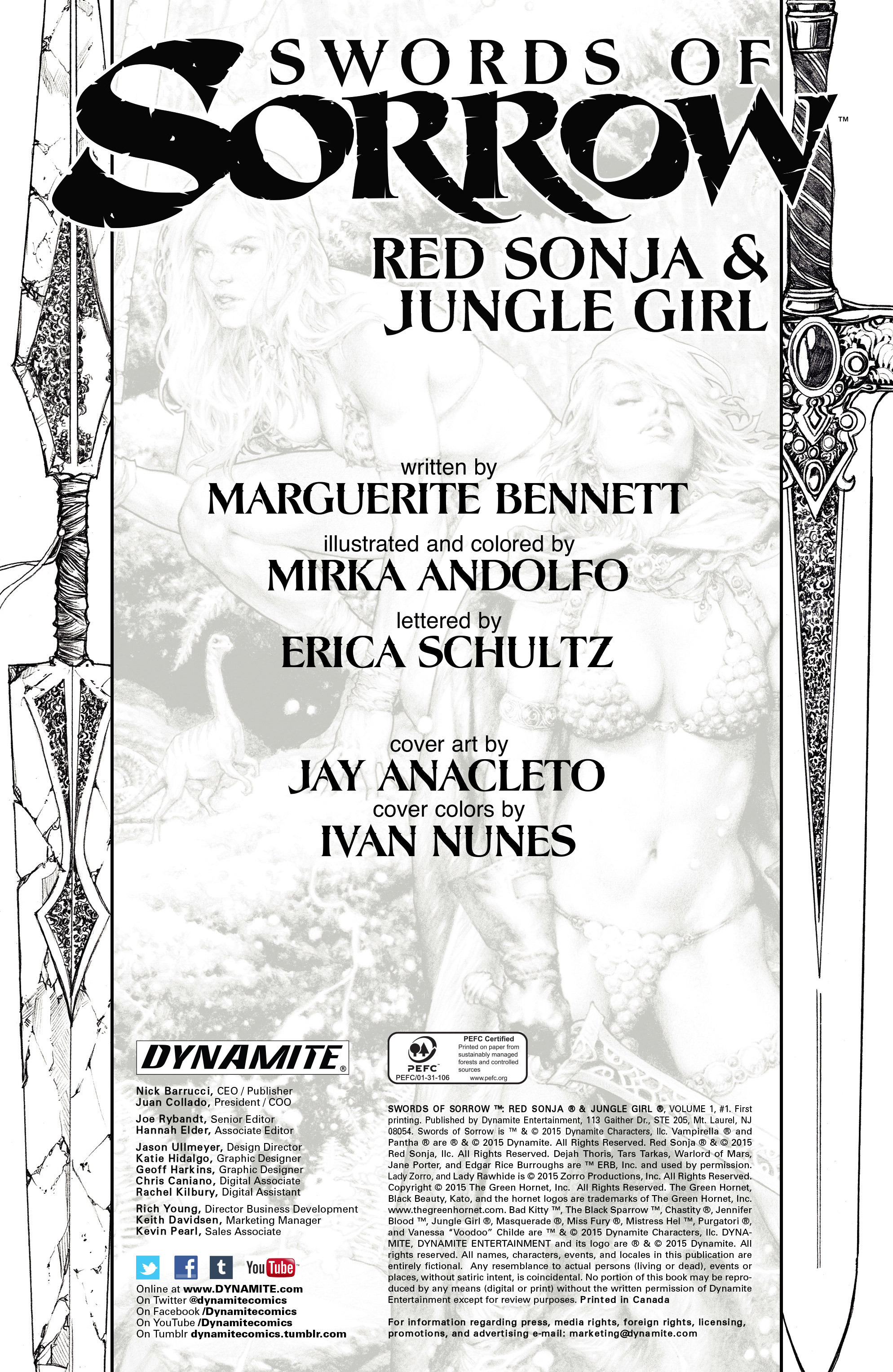 Read online Swords of Sorrow: Red Sonja & Jungle Girl comic -  Issue #1 - 2