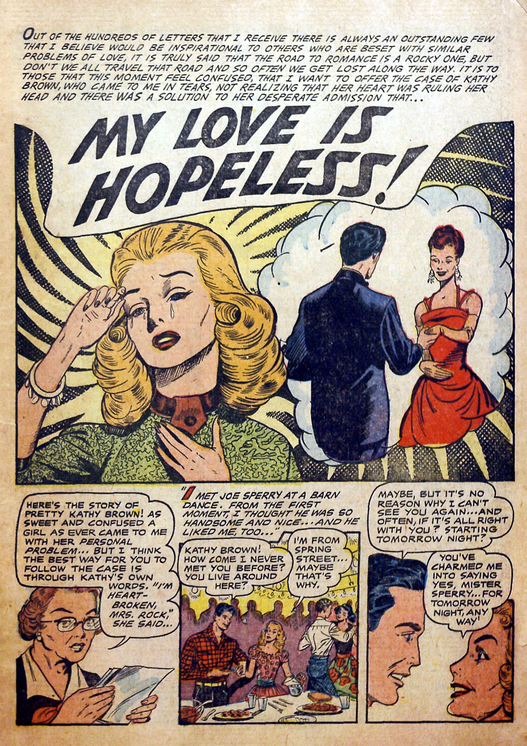 Read online My Personal Problem (1955) comic -  Issue #2 - 3