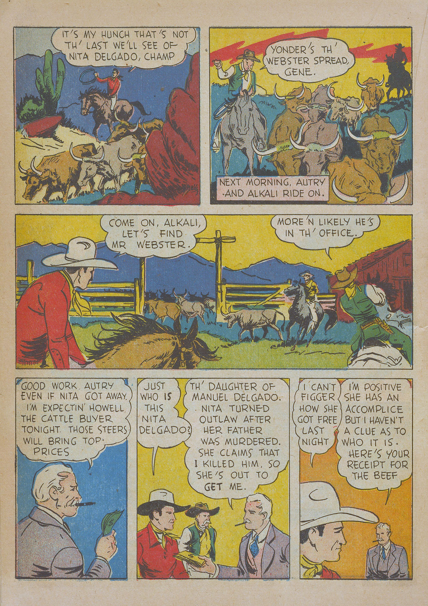 Read online Gene Autry Comics comic -  Issue #10 - 40
