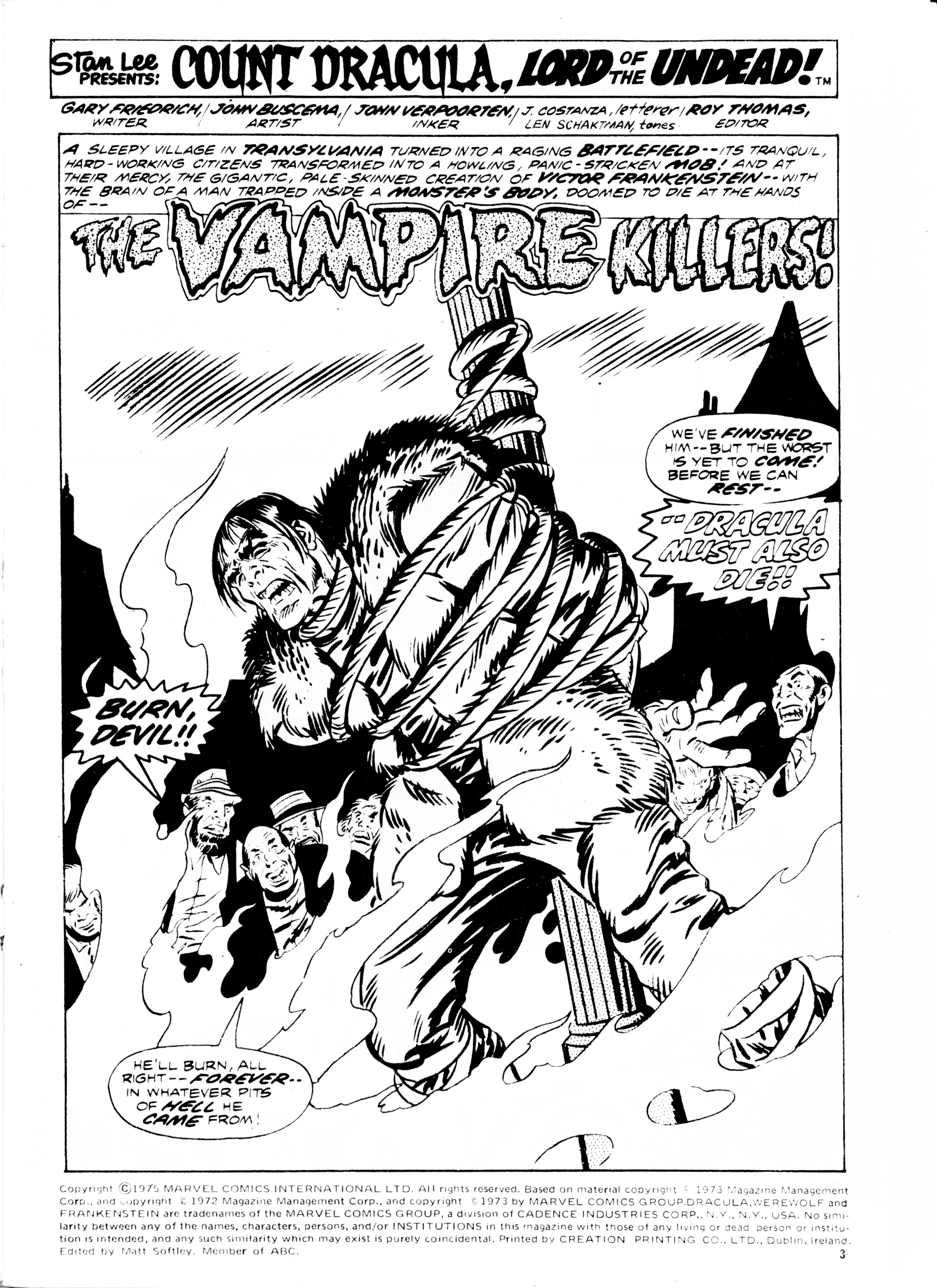 Read online Dracula Lives (1974) comic -  Issue #17 - 3