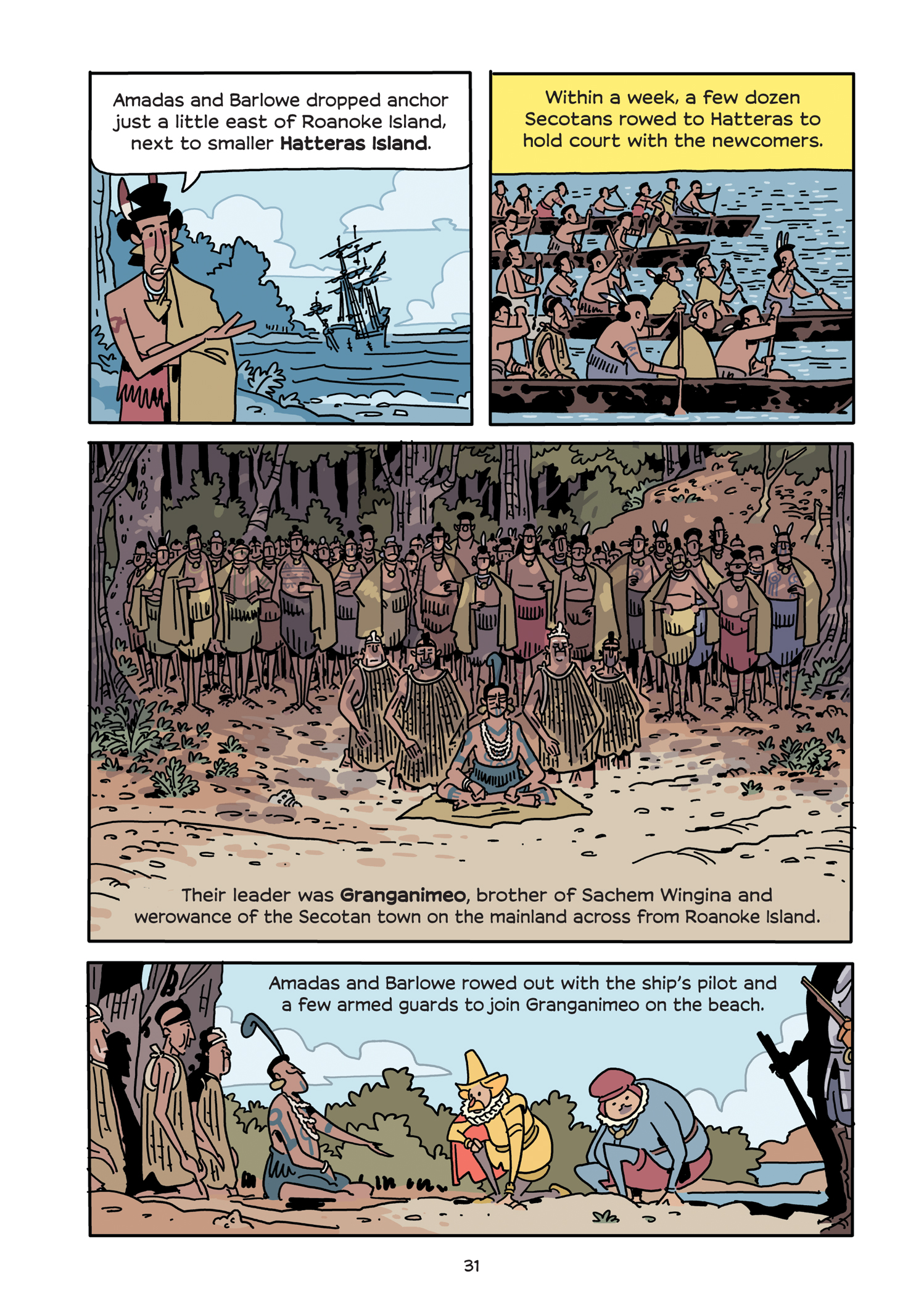 Read online History Comics comic -  Issue # The Roanoke Colony - Americas First Mystery - 39