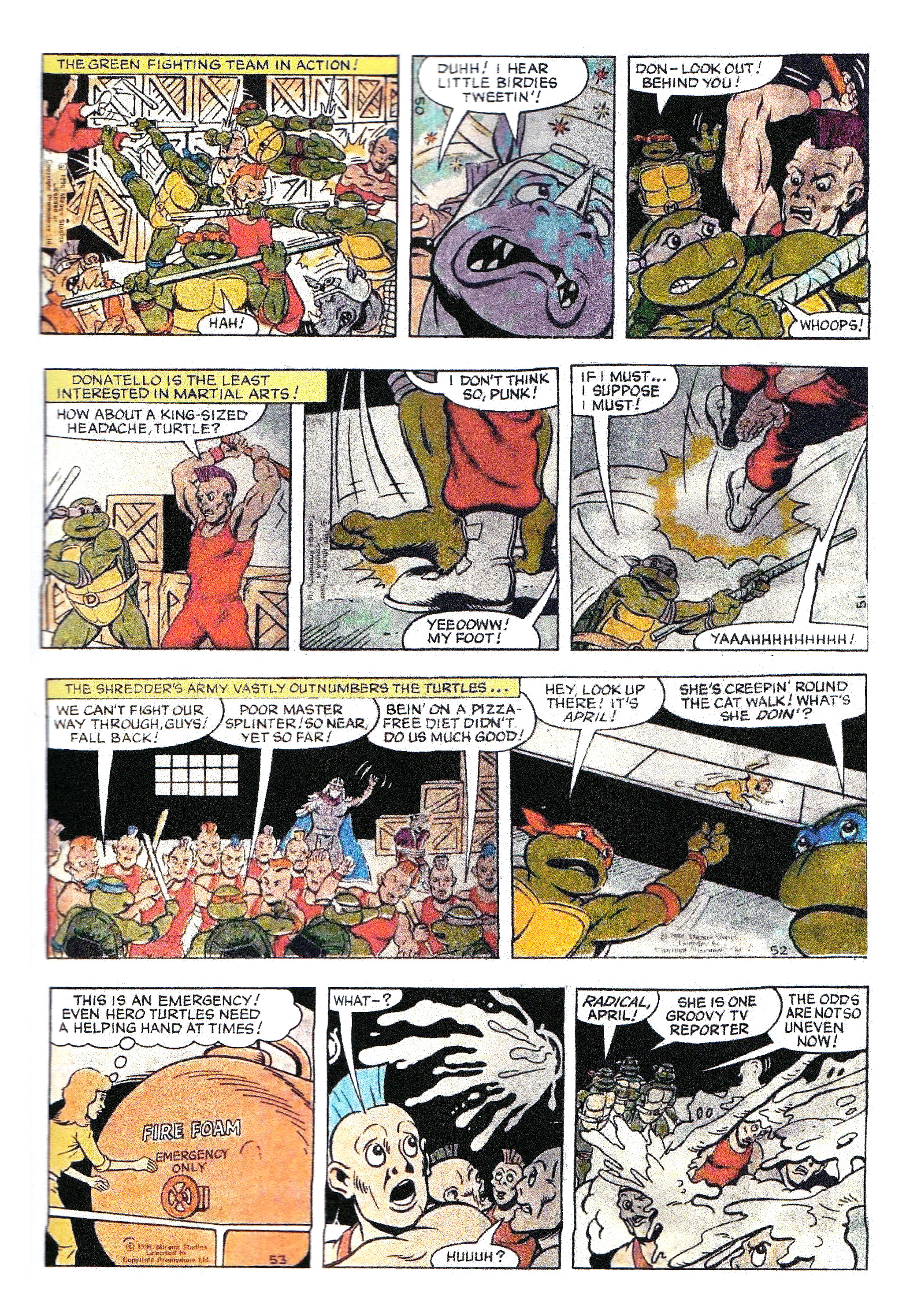 Read online Teenage Mutant Ninja Turtles: Complete Newspaper Daily Comic Strip Collection comic -  Issue # TPB 1 - 20