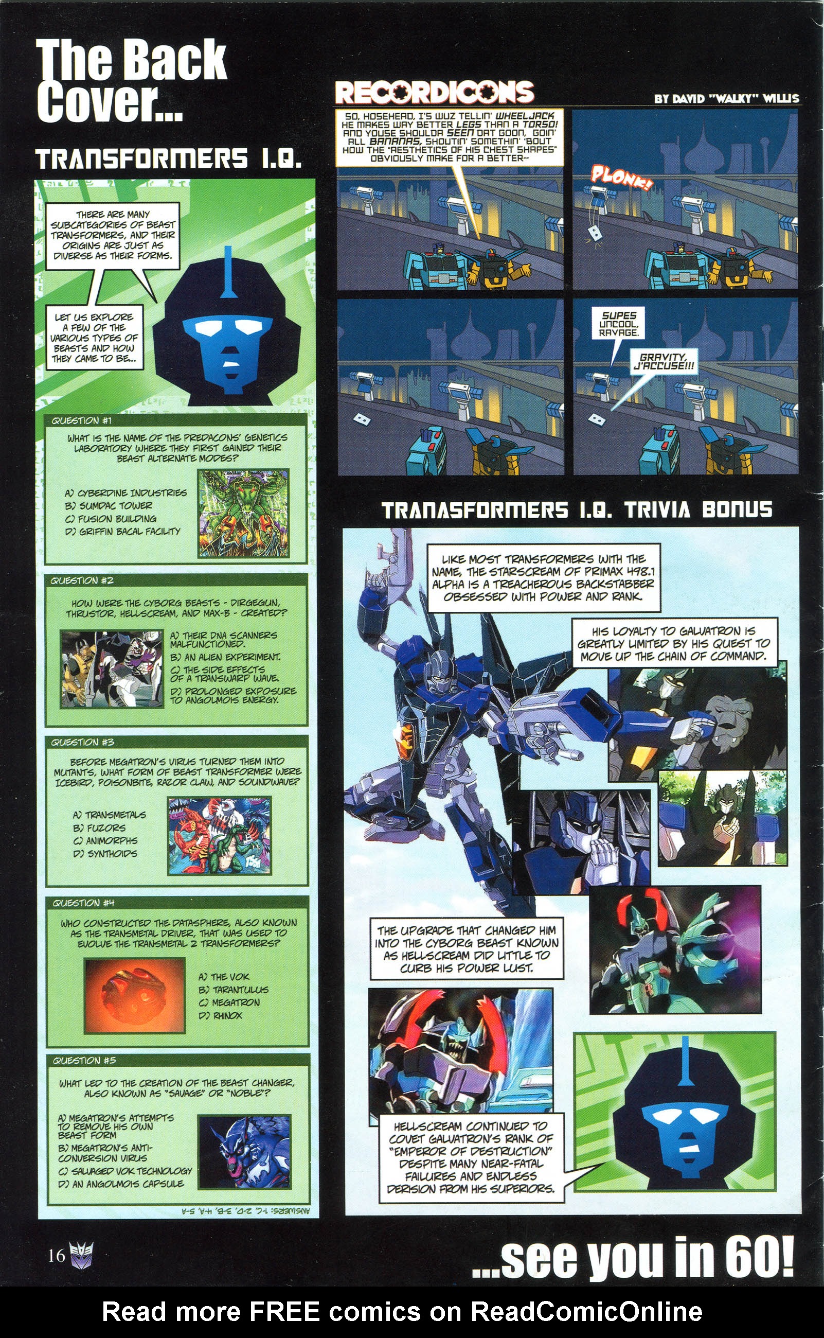 Read online Transformers: Collectors' Club comic -  Issue #50 - 16