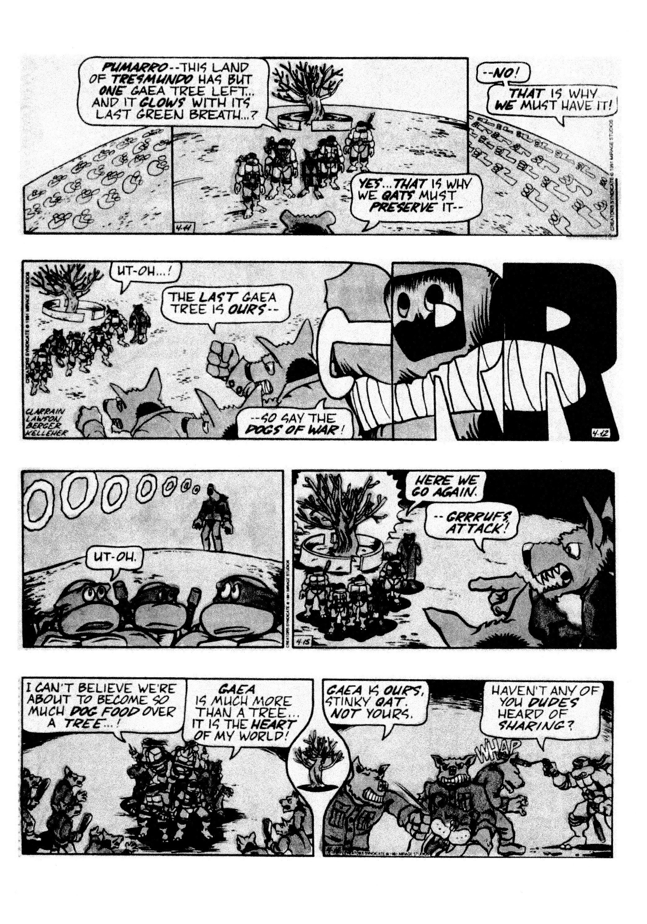 Read online Teenage Mutant Ninja Turtles: Complete Newspaper Daily Comic Strip Collection comic -  Issue # TPB 2 (Part 1) - 35
