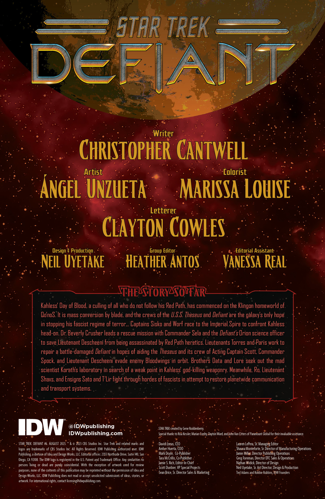 Read online Star Trek: Defiant comic -  Issue #6 - 2