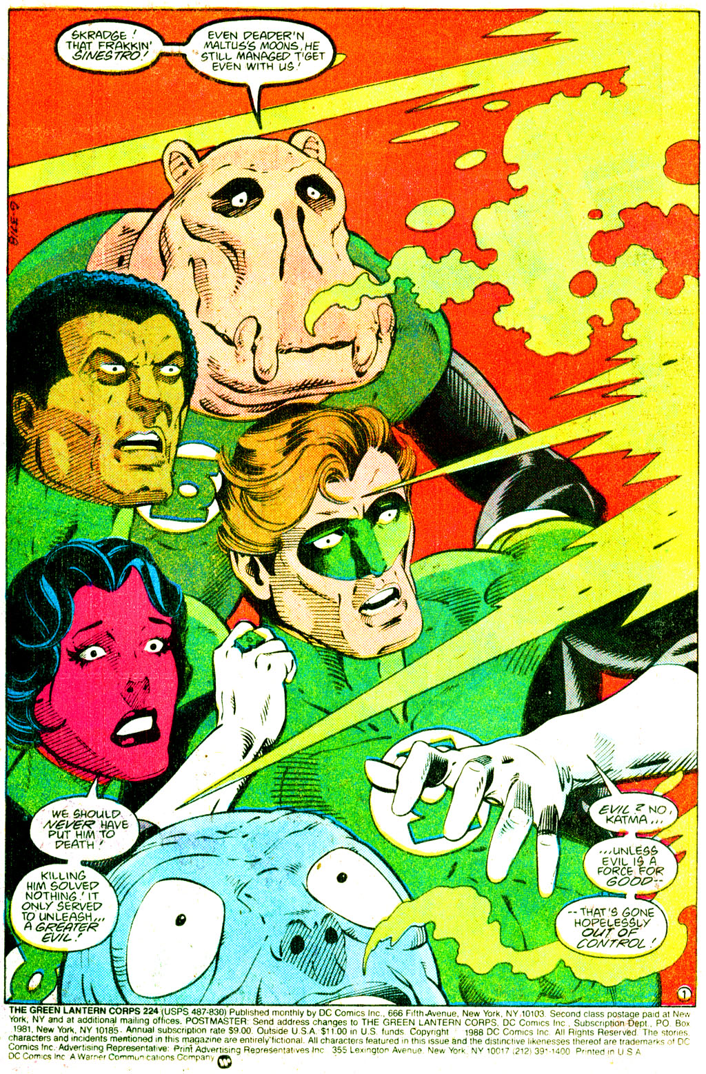 Read online The Green Lantern Corps comic -  Issue #224 - 2