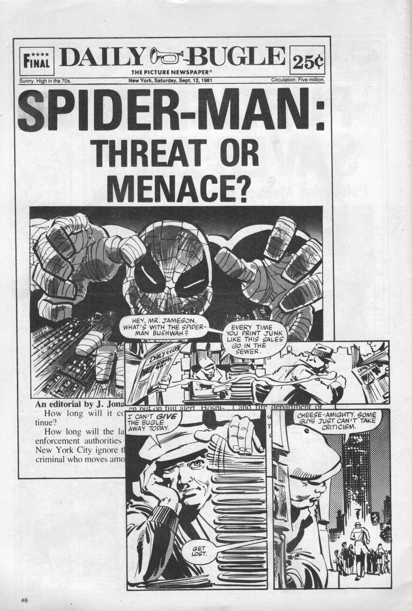 Read online Spider-Man Special comic -  Issue #1982W - 46