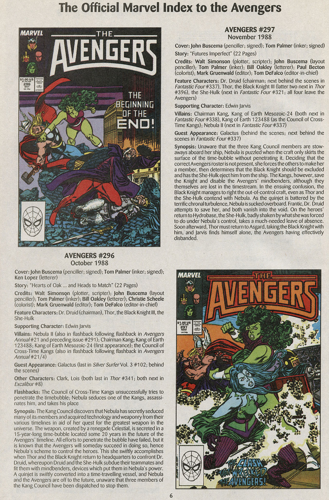 Read online The Official Marvel Index to the Avengers comic -  Issue #6 - 8