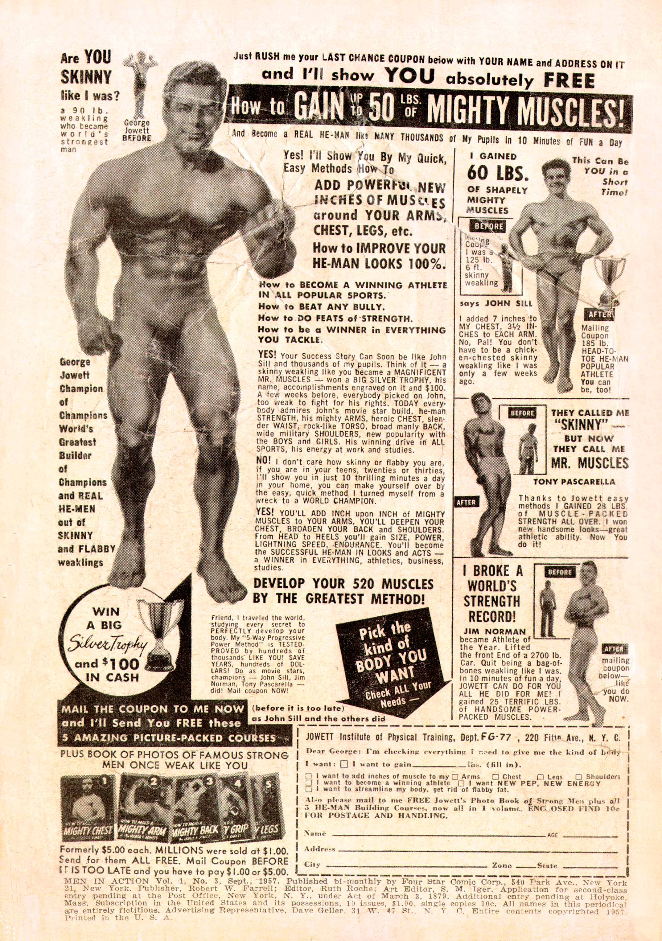 Read online Men in Action (1957) comic -  Issue #3 - 2