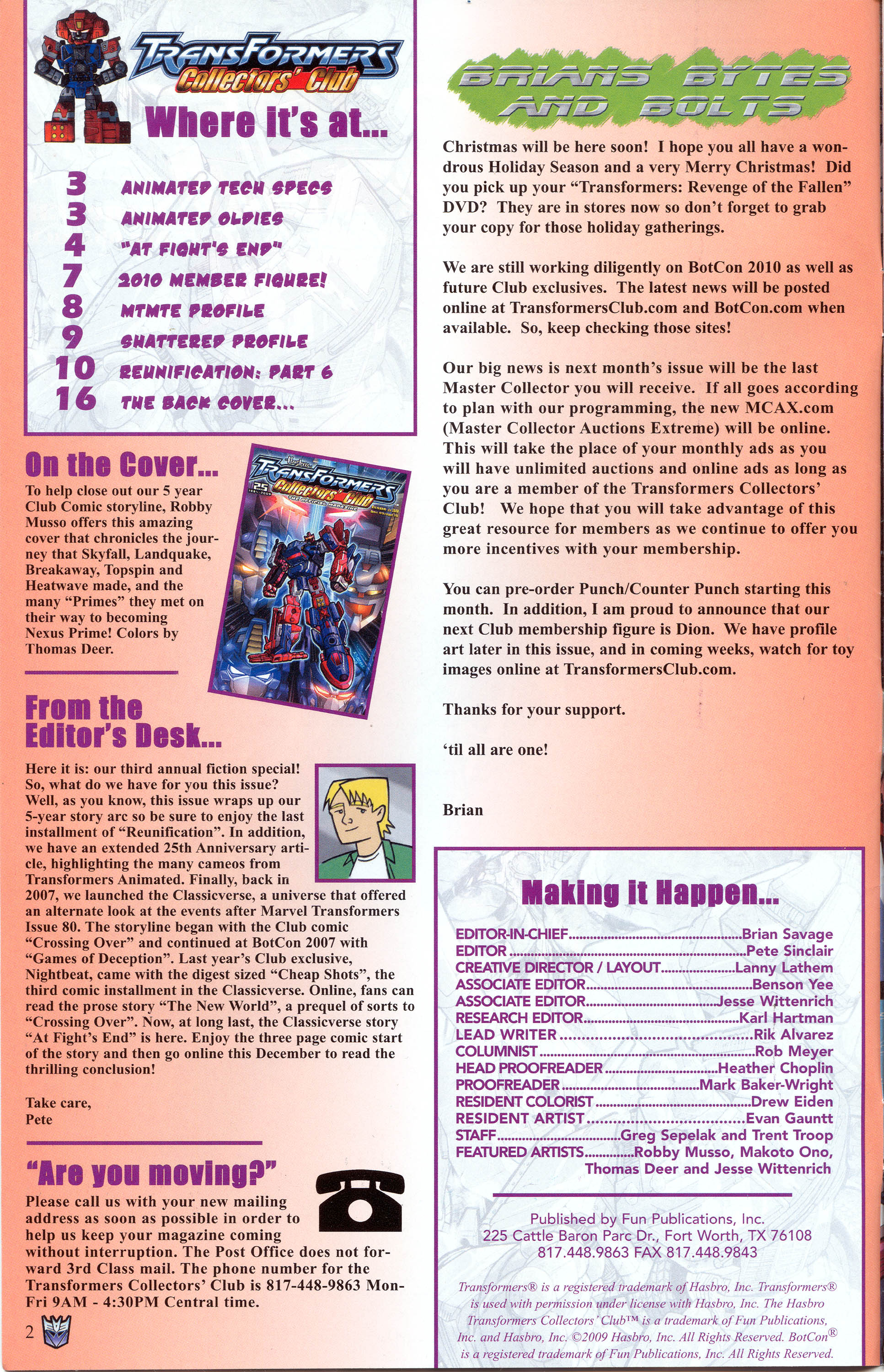 Read online Transformers: Collectors' Club comic -  Issue #30 - 2