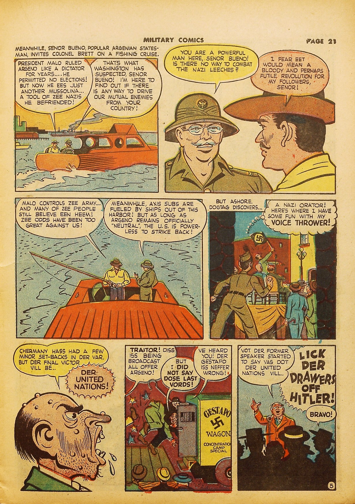 Read online Military Comics comic -  Issue #21 - 23