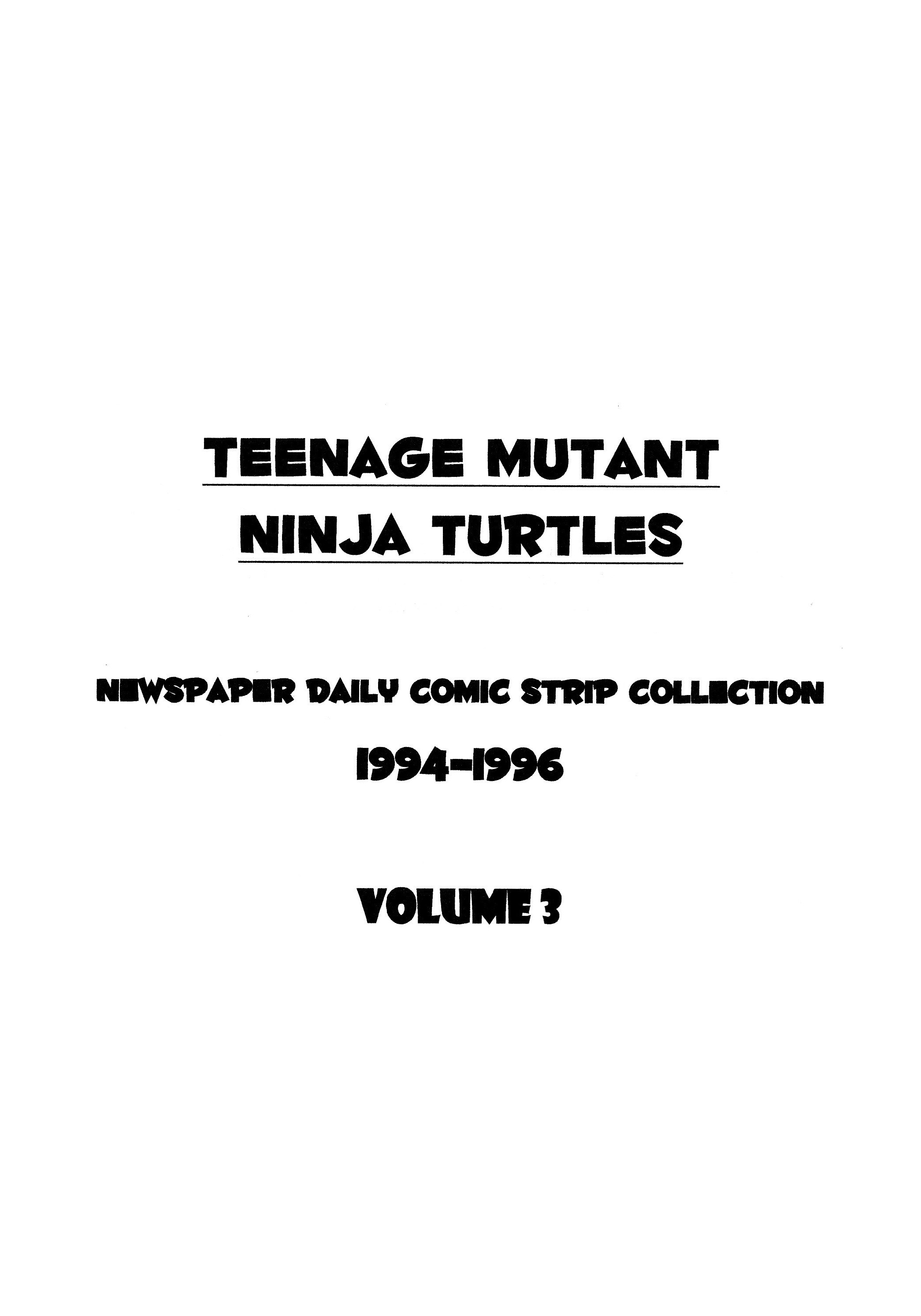Read online Teenage Mutant Ninja Turtles: Complete Newspaper Daily Comic Strip Collection comic -  Issue # TPB 3 (Part 1) - 3