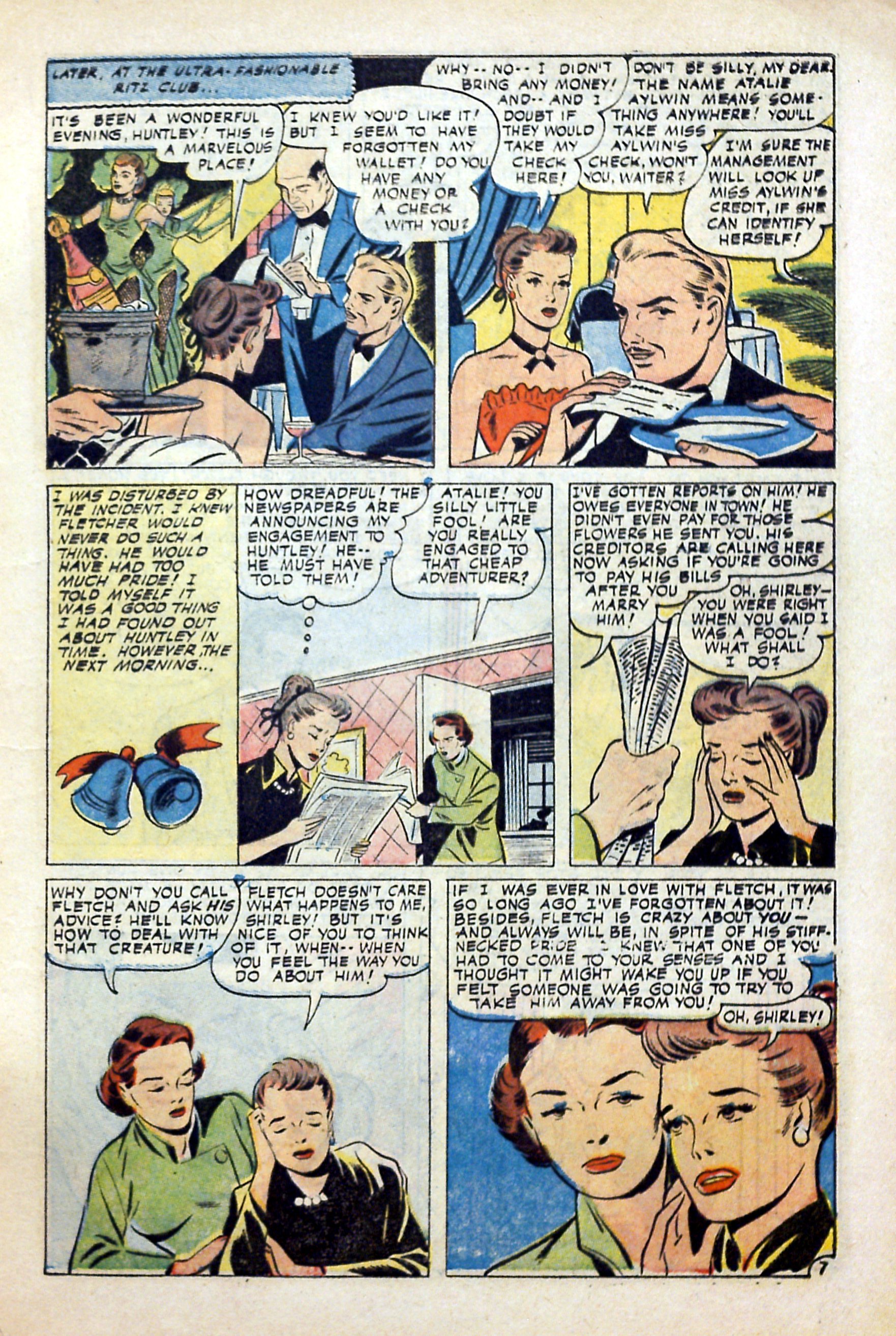 Read online Glamorous Romances comic -  Issue #87 - 9