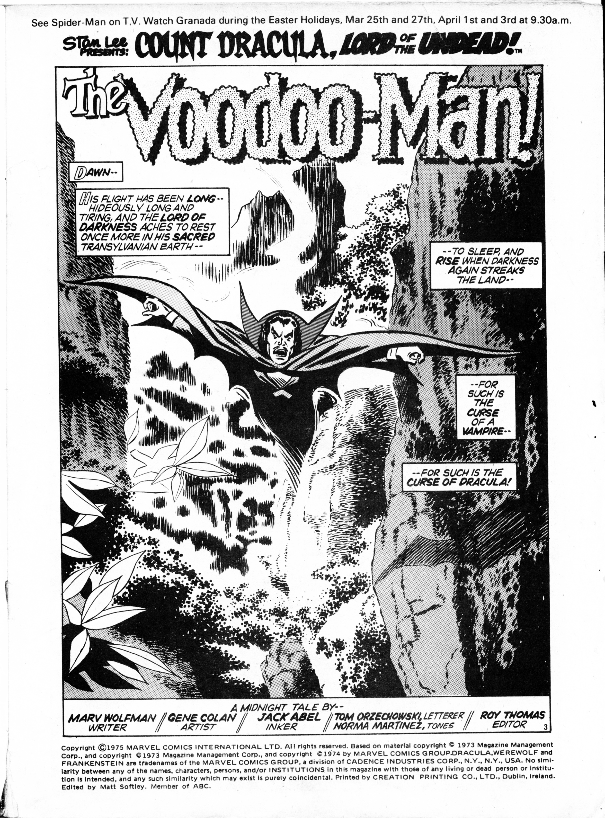 Read online Dracula Lives (1974) comic -  Issue #22 - 3