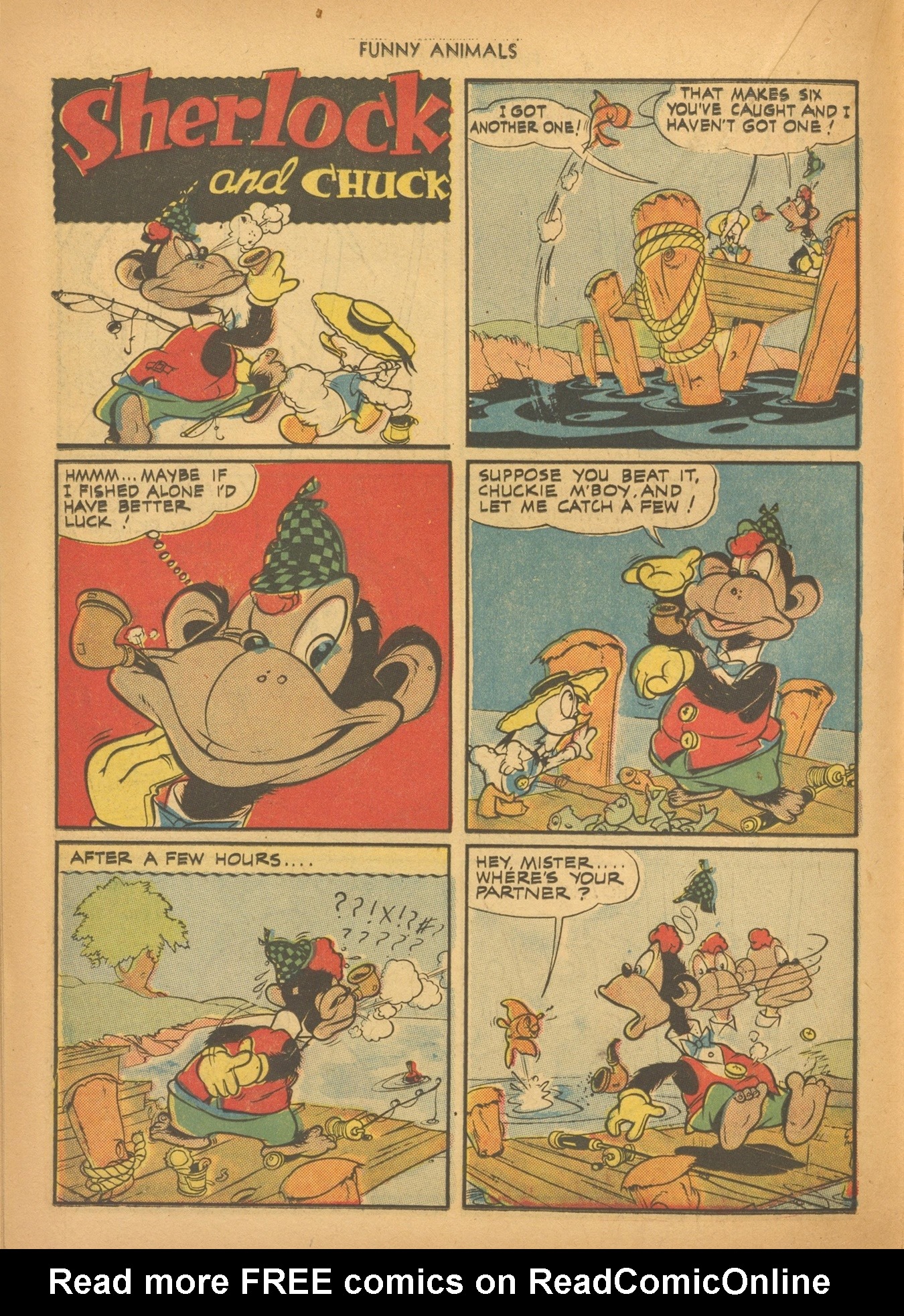 Read online Fawcett's Funny Animals comic -  Issue #12 - 34