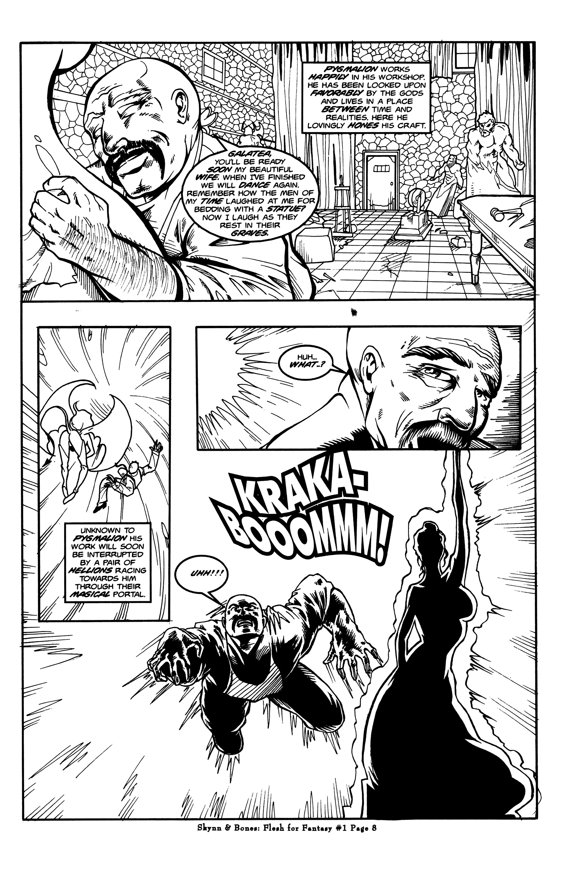 Read online Skynn & Bones: Flesh for Fantasy comic -  Issue #1 - 9