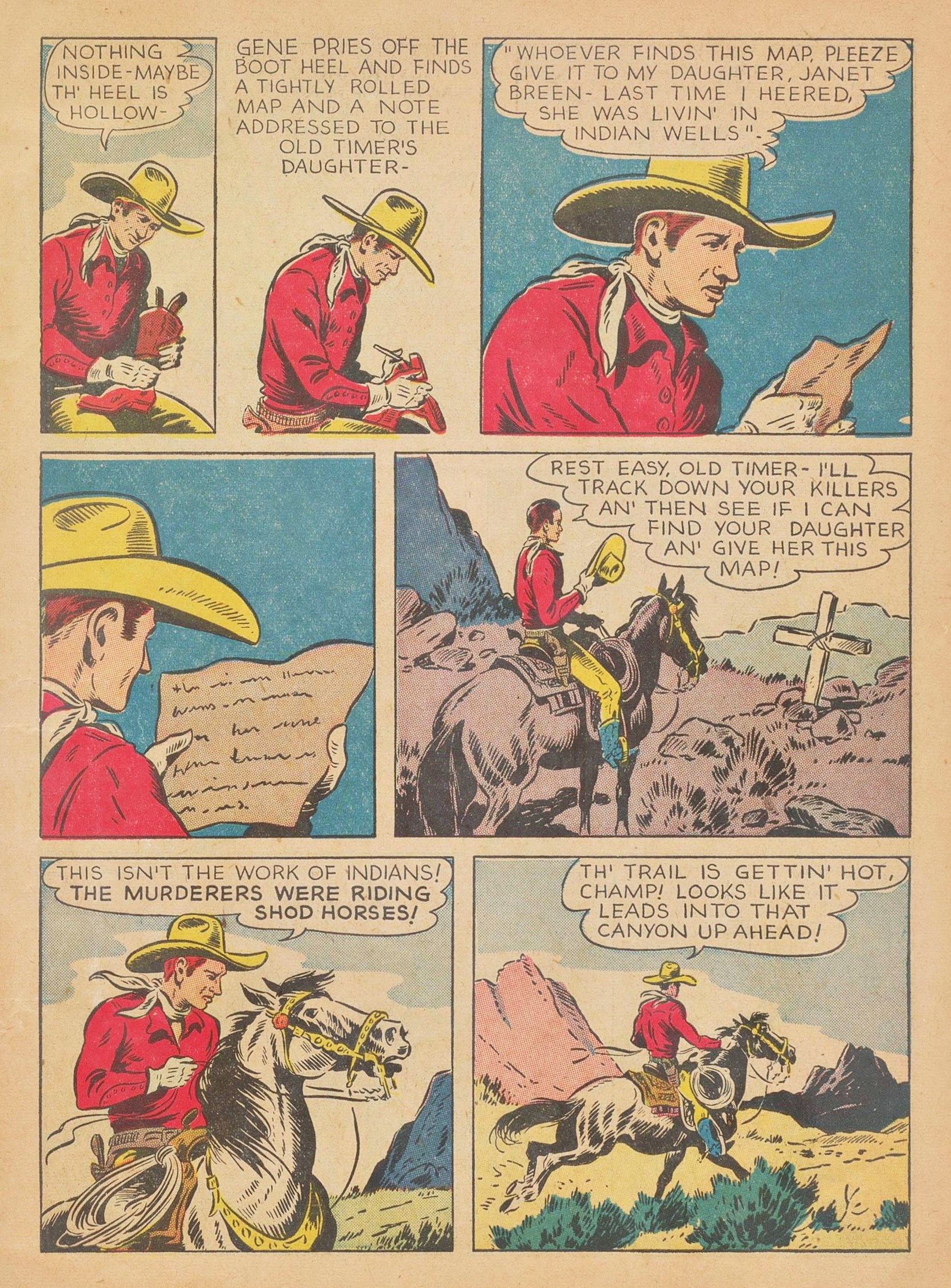 Read online Gene Autry Comics comic -  Issue #3 - 5