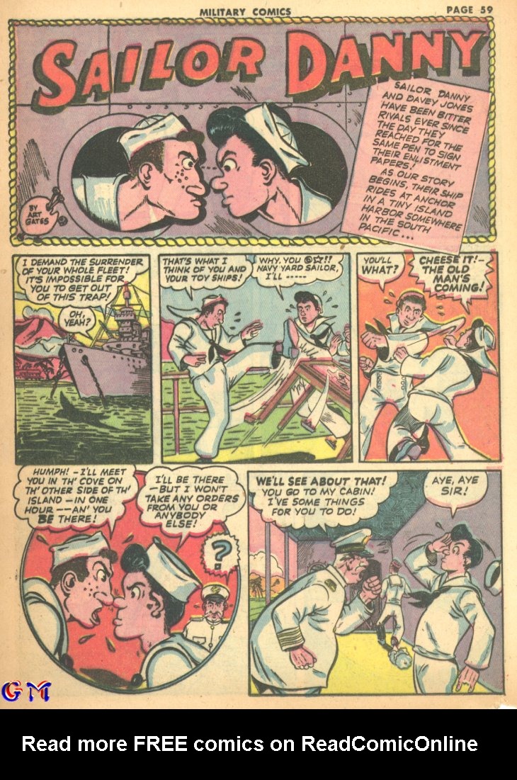 Read online Military Comics comic -  Issue #17 - 61