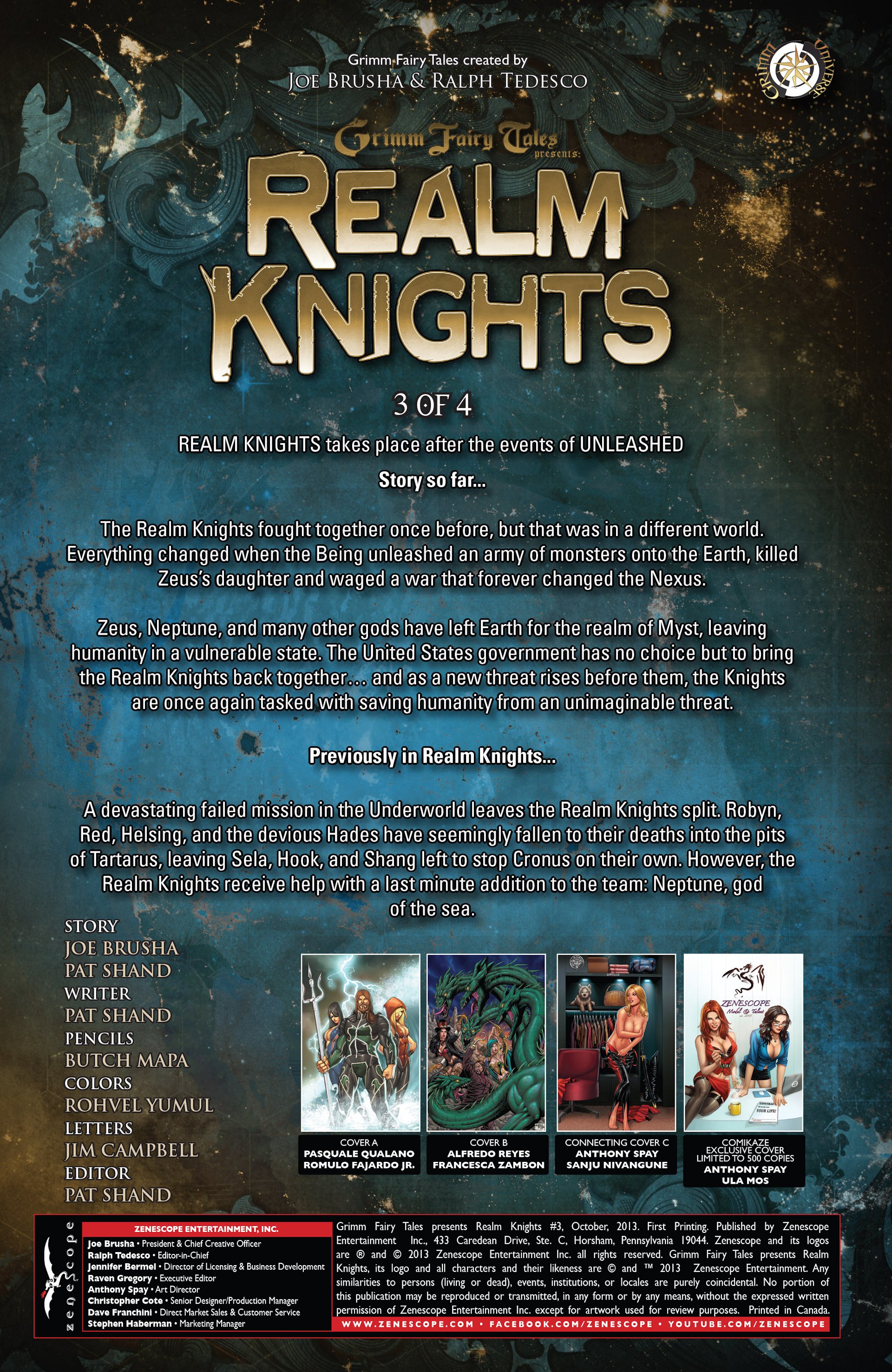 Read online Grimm Fairy Tales presents Realm Knights comic -  Issue #3 - 2