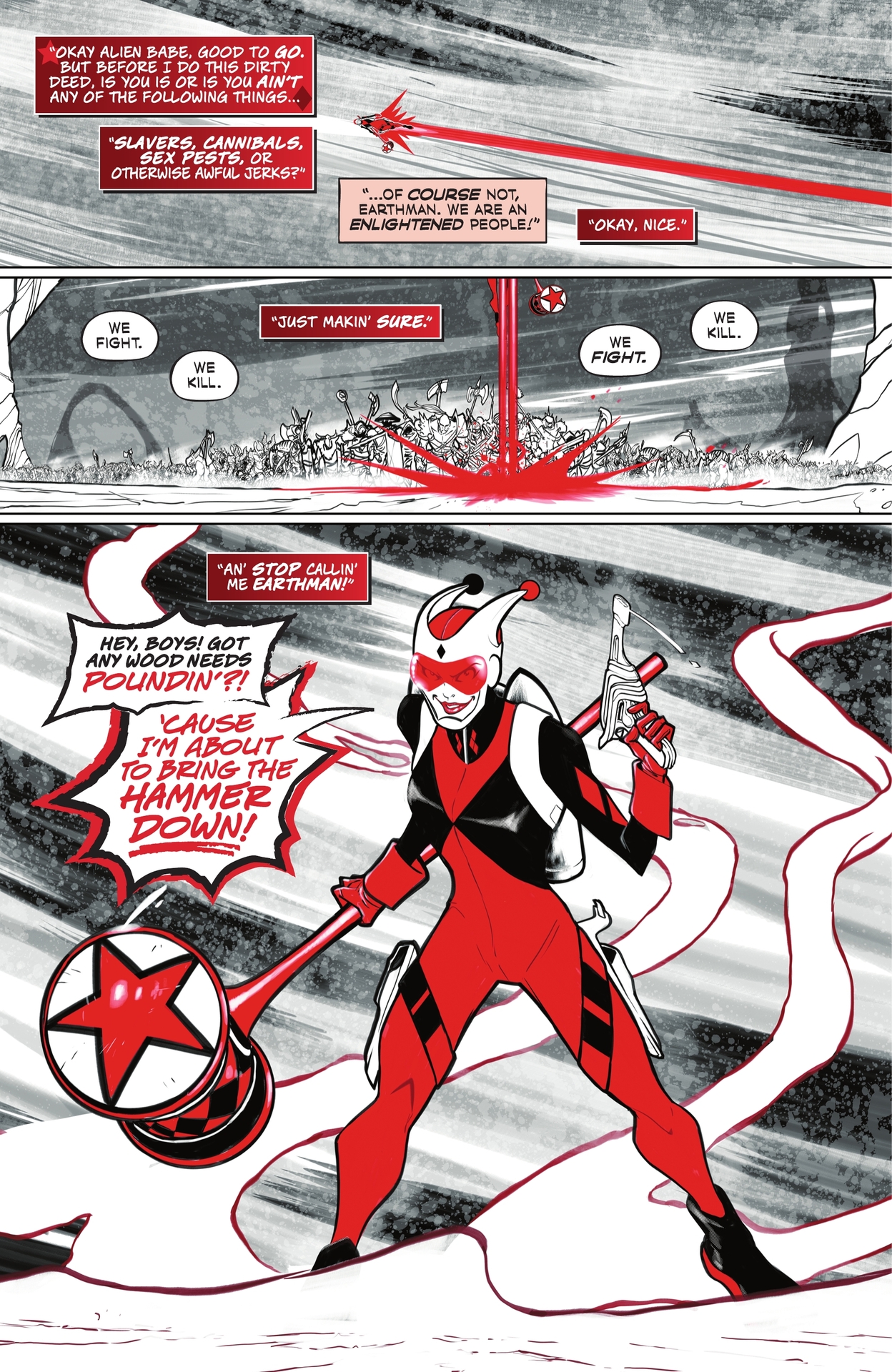 Read online Harley Quinn: Black   White   Redder comic -  Issue #3 - 11