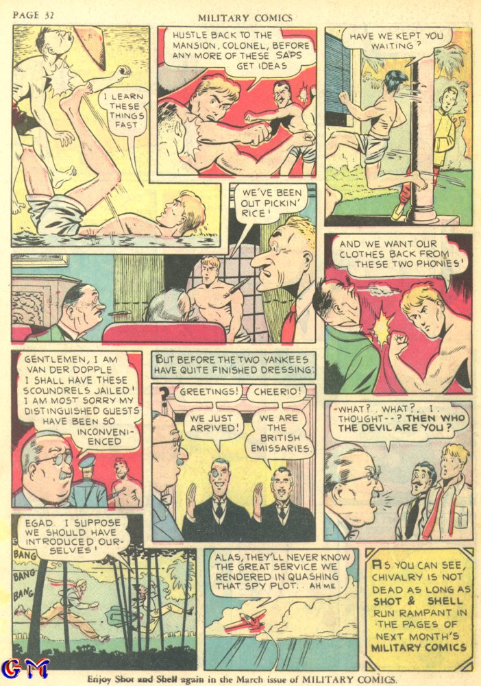 Read online Military Comics comic -  Issue #7 - 34