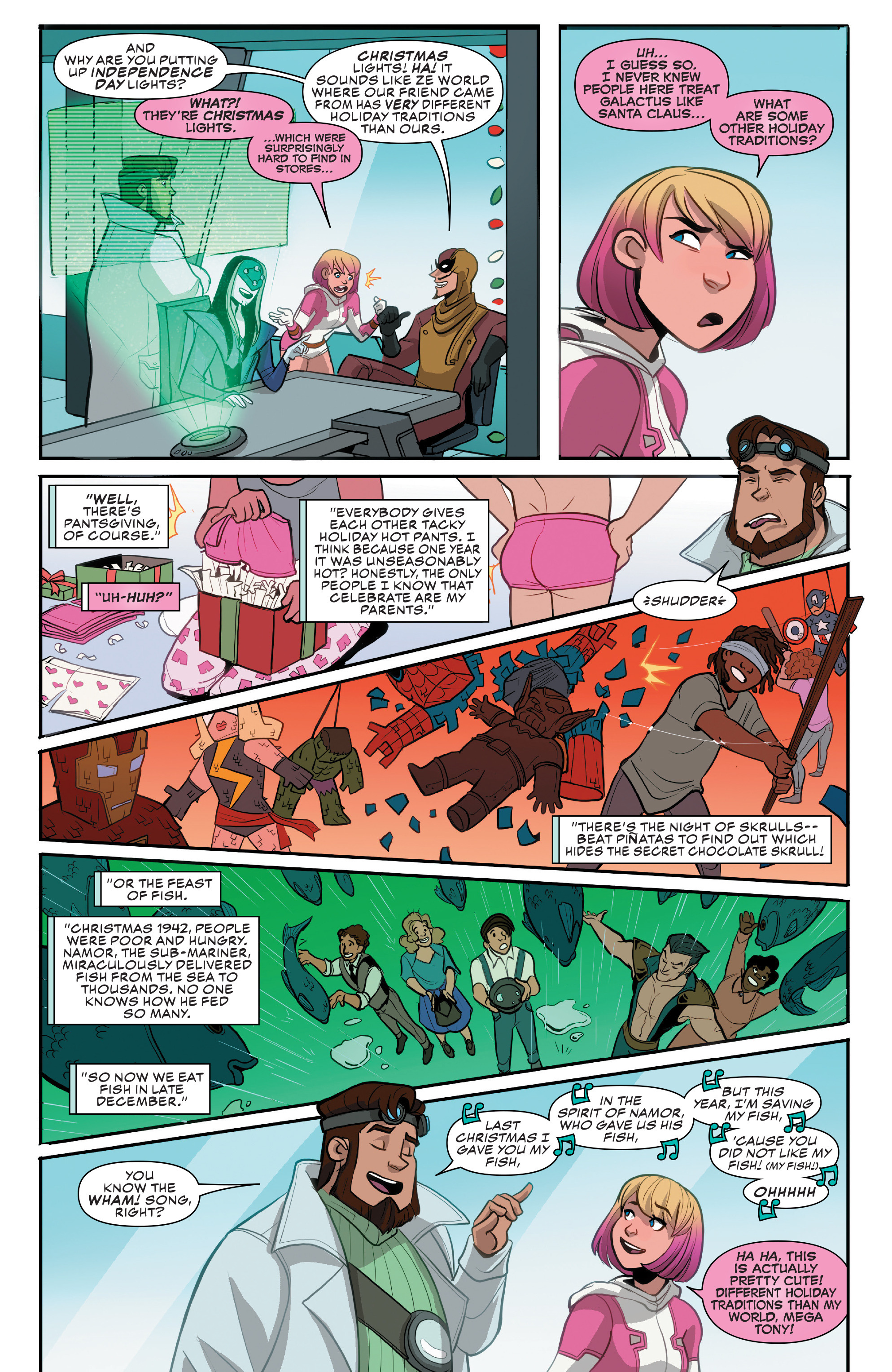 Read online Gwenpool Holiday Special: Merry Mix-Up comic -  Issue # Full - 8