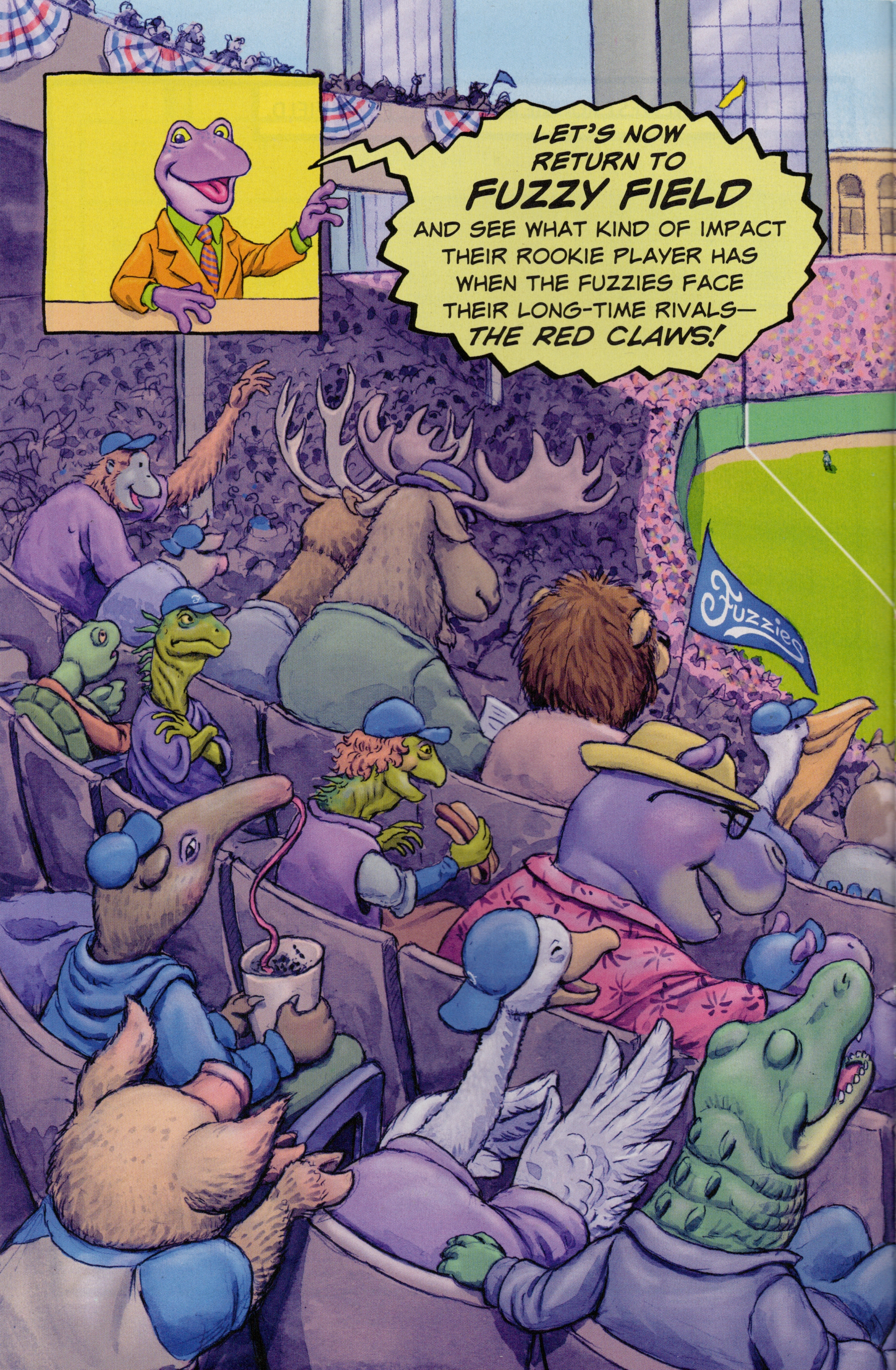 Read online Free Comic Book Day 2022 comic -  Issue # Papercutz Fuzzy Baseball - 8