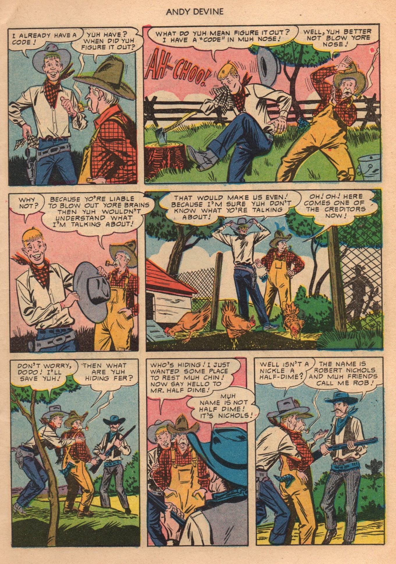 Read online Andy Devine Western comic -  Issue #1 - 15