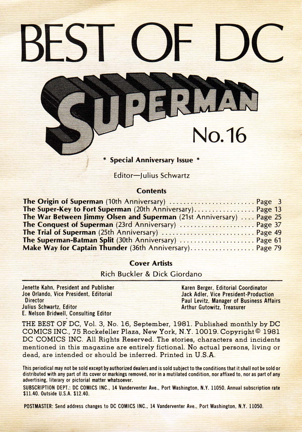 Read online The Best of DC comic -  Issue #16 - 2