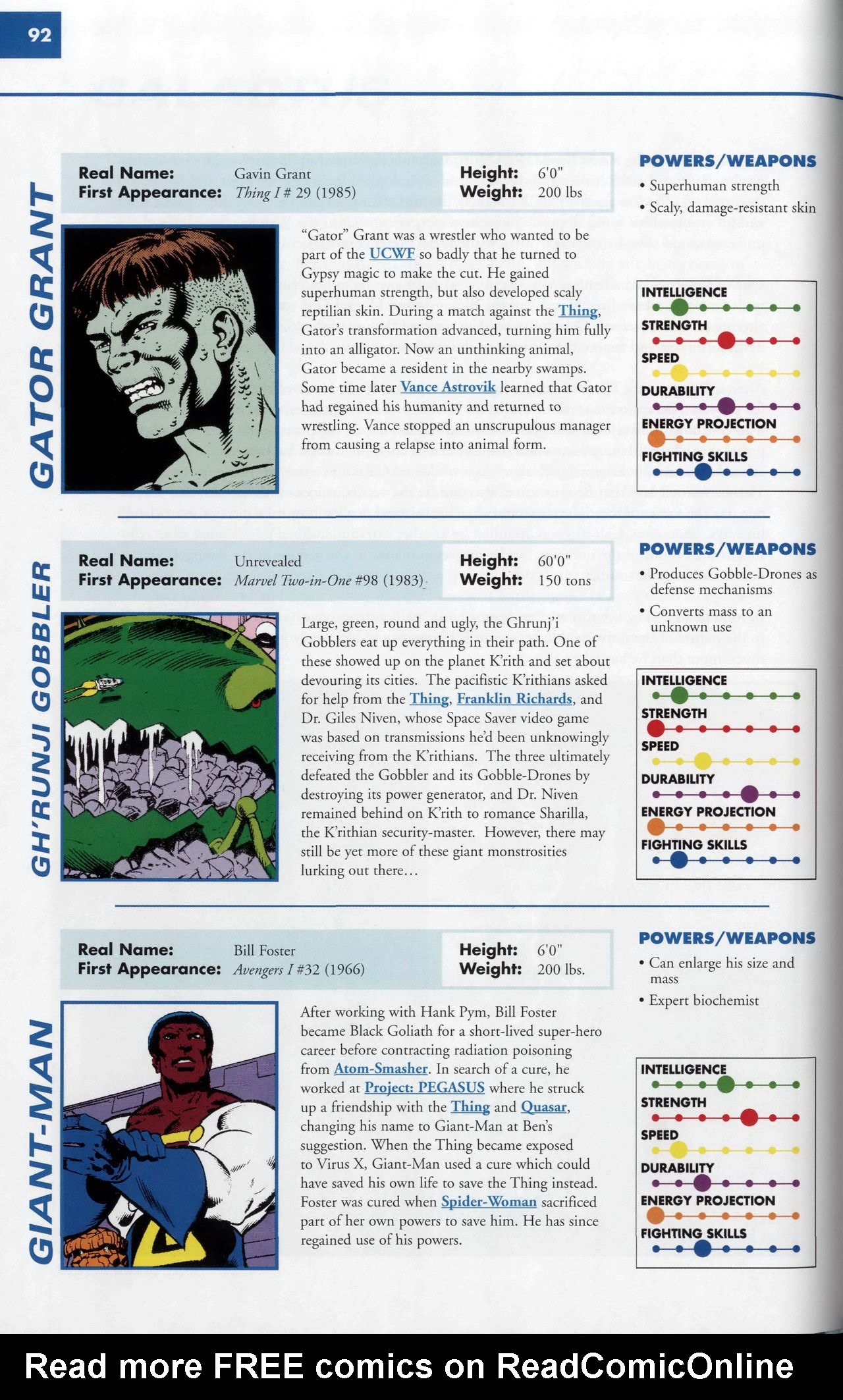 Read online Marvel Encyclopedia comic -  Issue # TPB 6 - 95