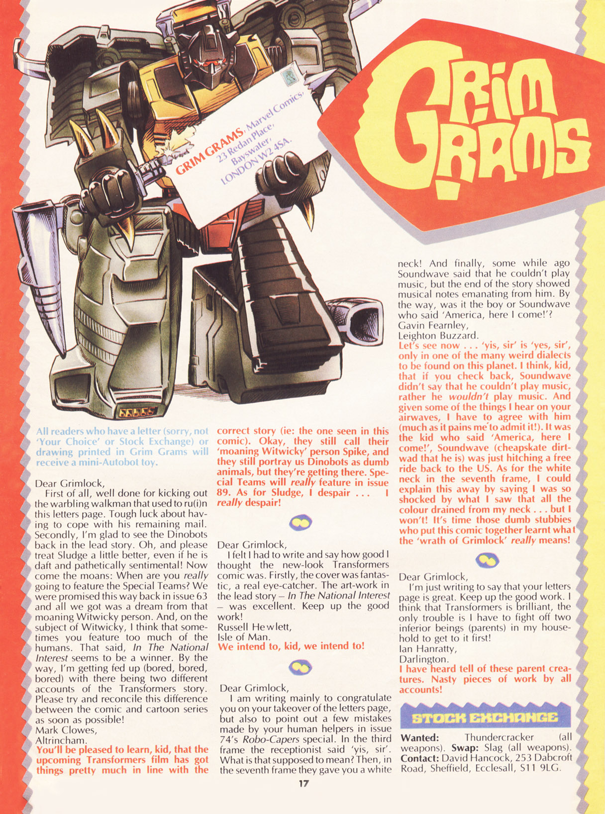 Read online The Transformers (UK) comic -  Issue #81 - 15