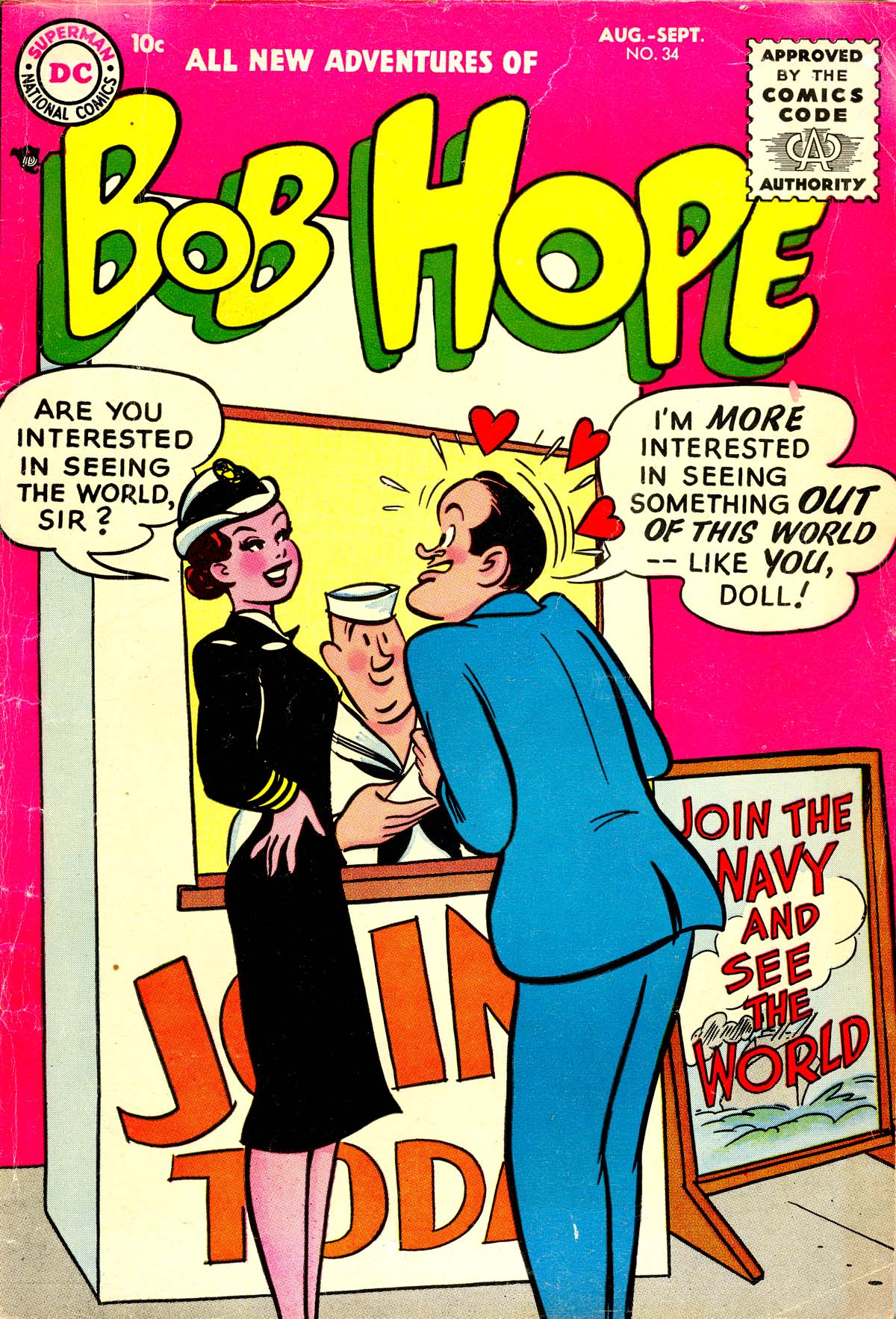 Read online The Adventures of Bob Hope comic -  Issue #34 - 1