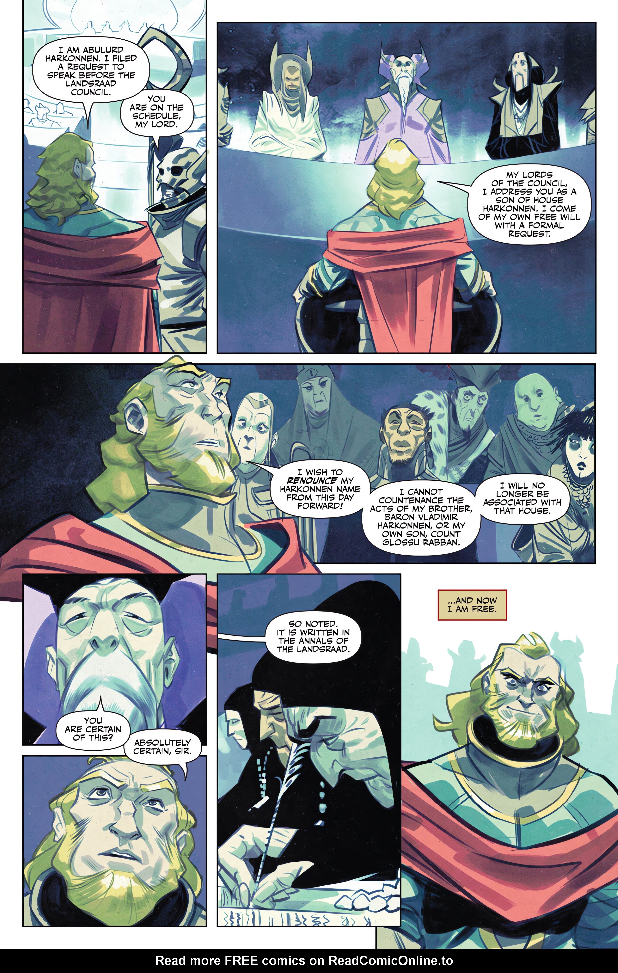 Read online Dune: House Harkonnen comic -  Issue #8 - 9