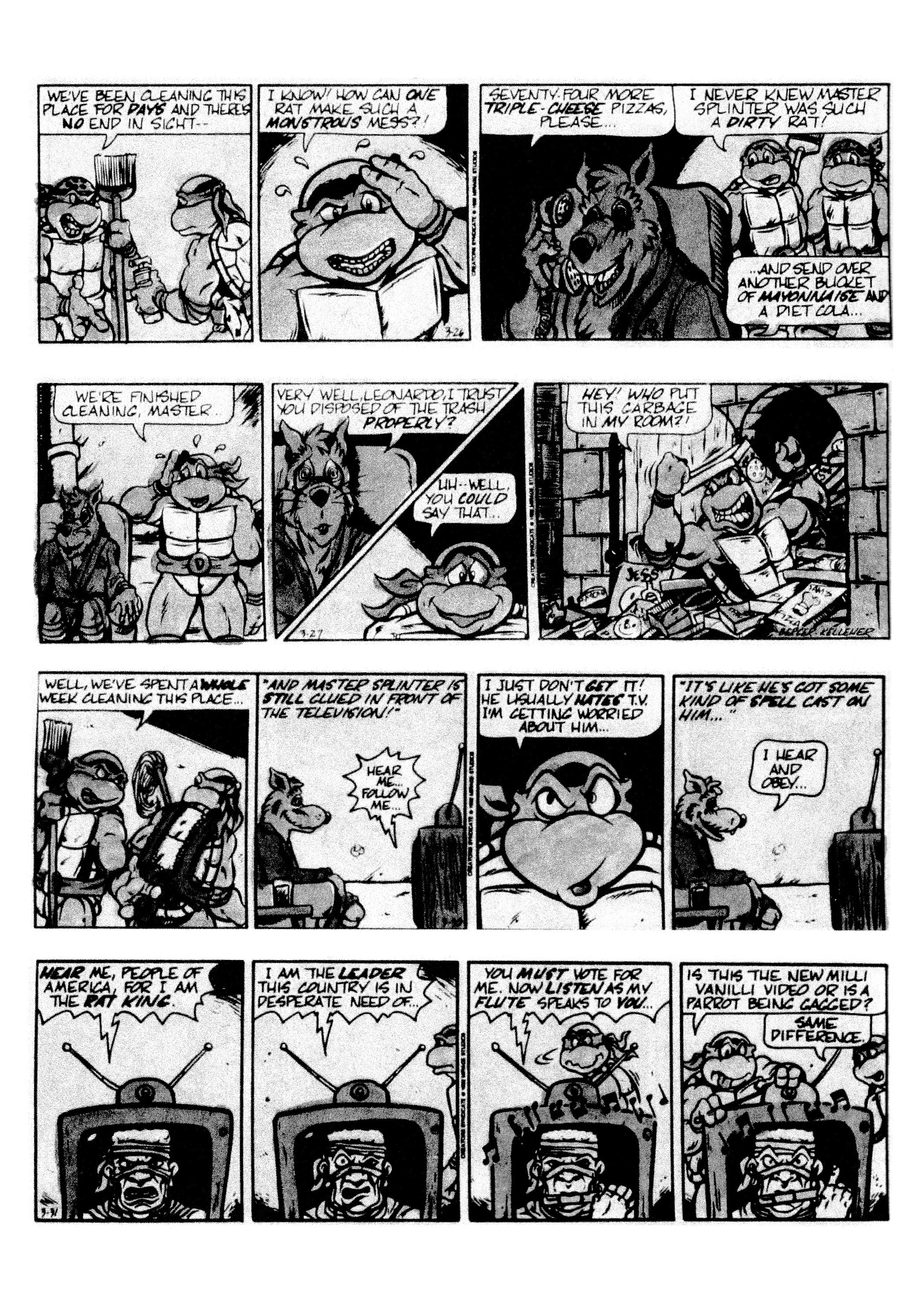 Read online Teenage Mutant Ninja Turtles: Complete Newspaper Daily Comic Strip Collection comic -  Issue # TPB 2 (Part 2) - 1