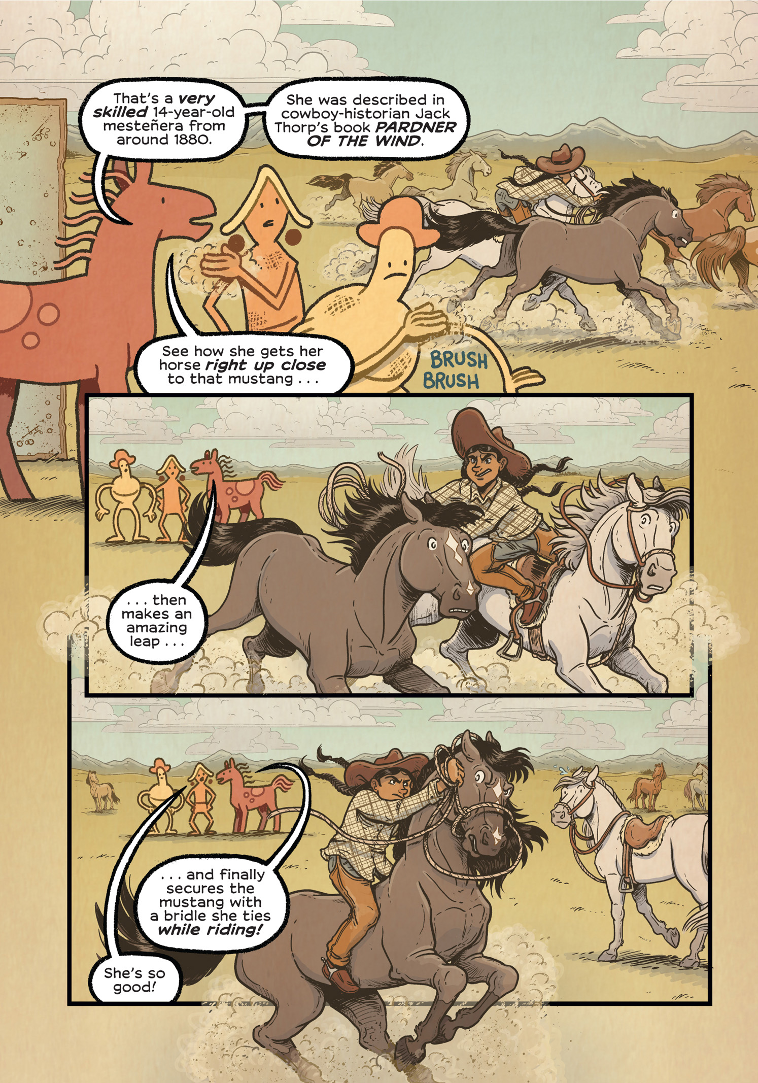 Read online History Comics comic -  Issue # The Wild Mustang - Horses of the American West - 73