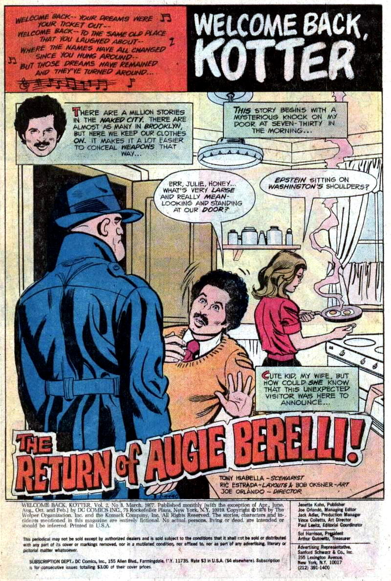 Read online Welcome Back, Kotter comic -  Issue #3 - 2