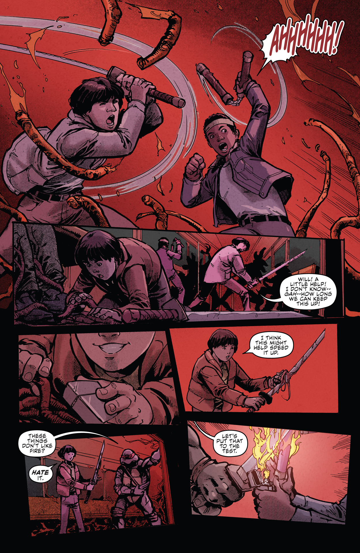 Read online Teenage Mutant Ninja Turtles x Stranger Things comic -  Issue #3 - 7