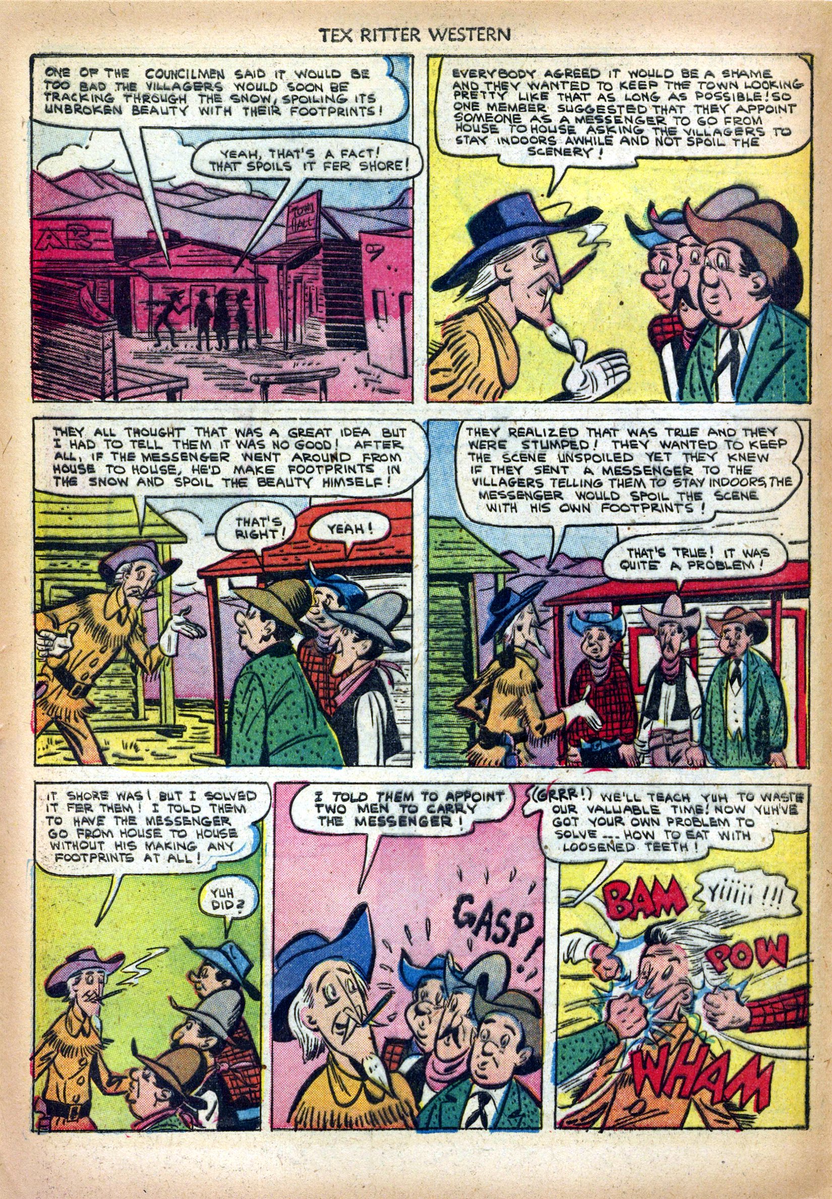 Read online Tex Ritter Western comic -  Issue #13 - 16