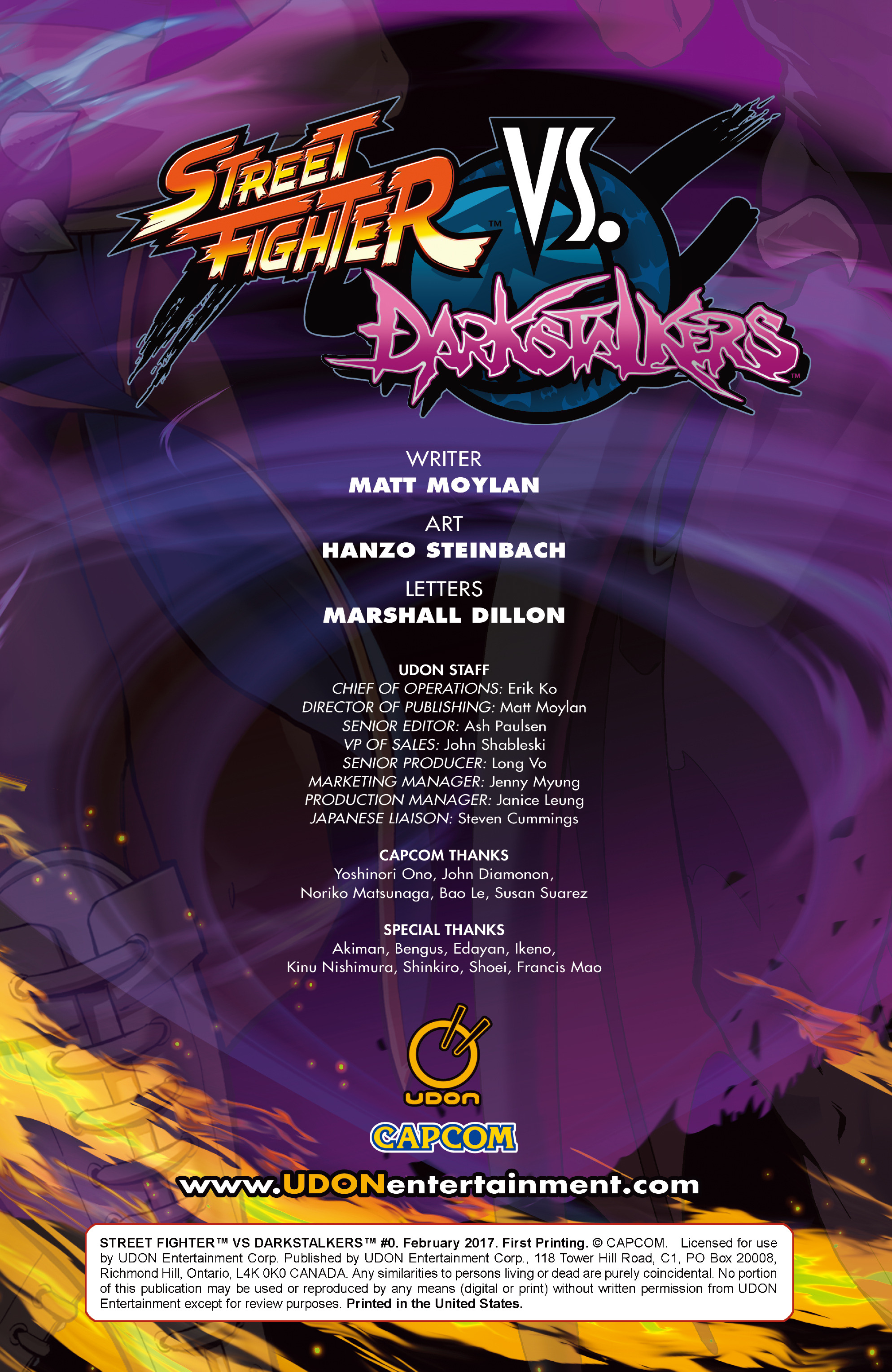 Read online Street Fighter VS Darkstalkers comic -  Issue #0 - 2