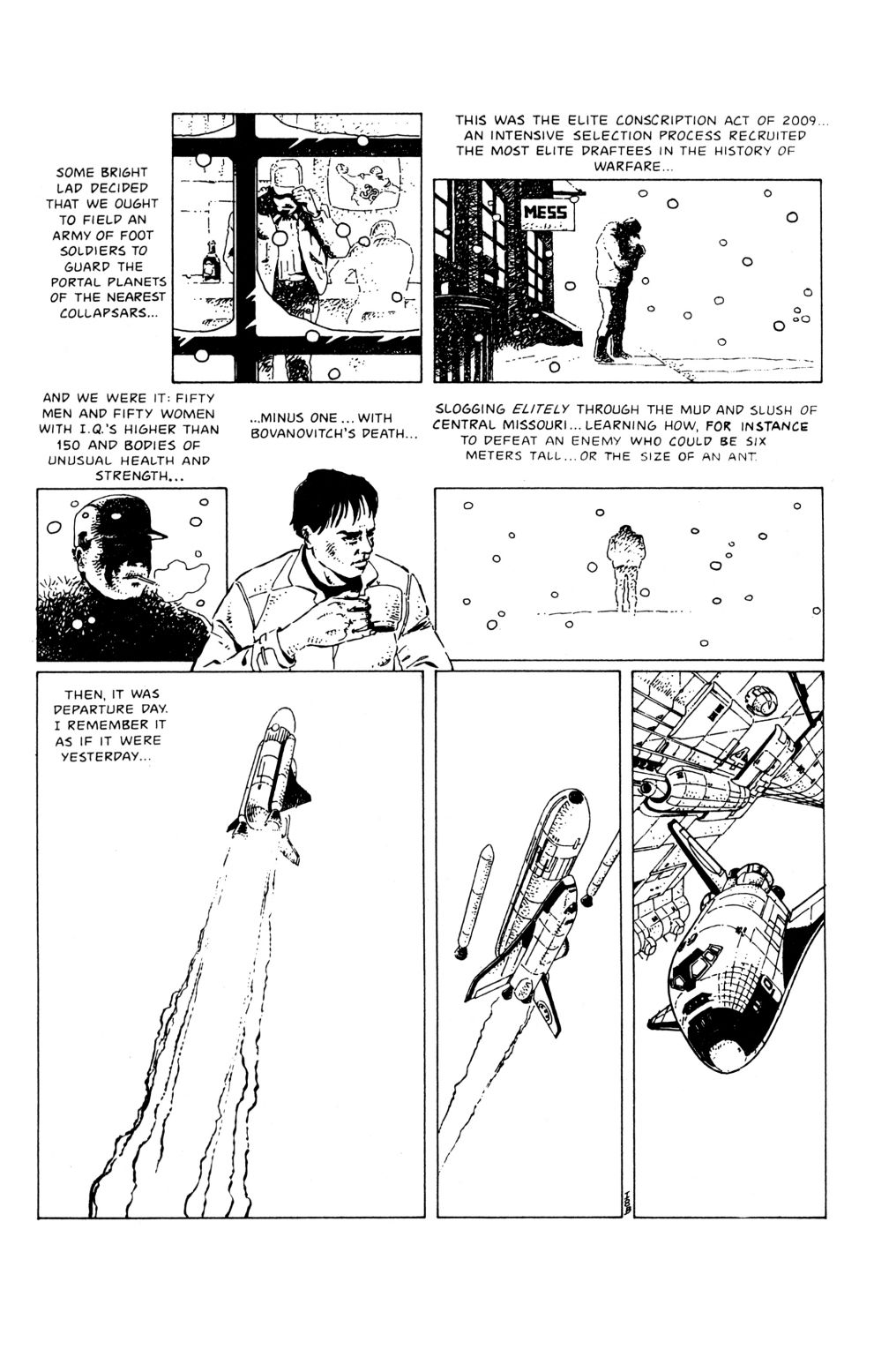 Read online The Forever War comic -  Issue #1 - 9