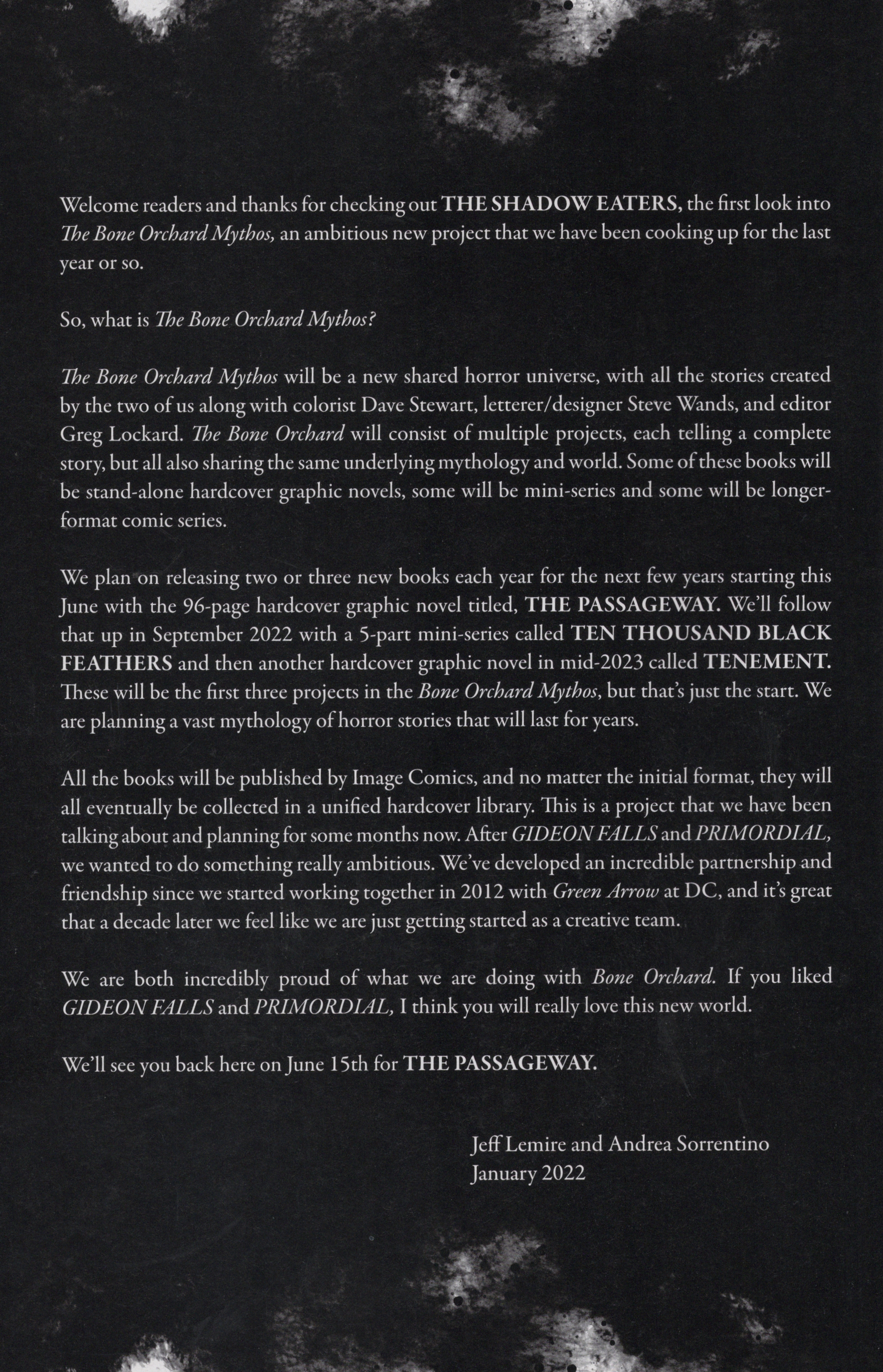 Read online Free Comic Book Day 2022 comic -  Issue # Image The Bone Orchard Mythos Prelude - 30