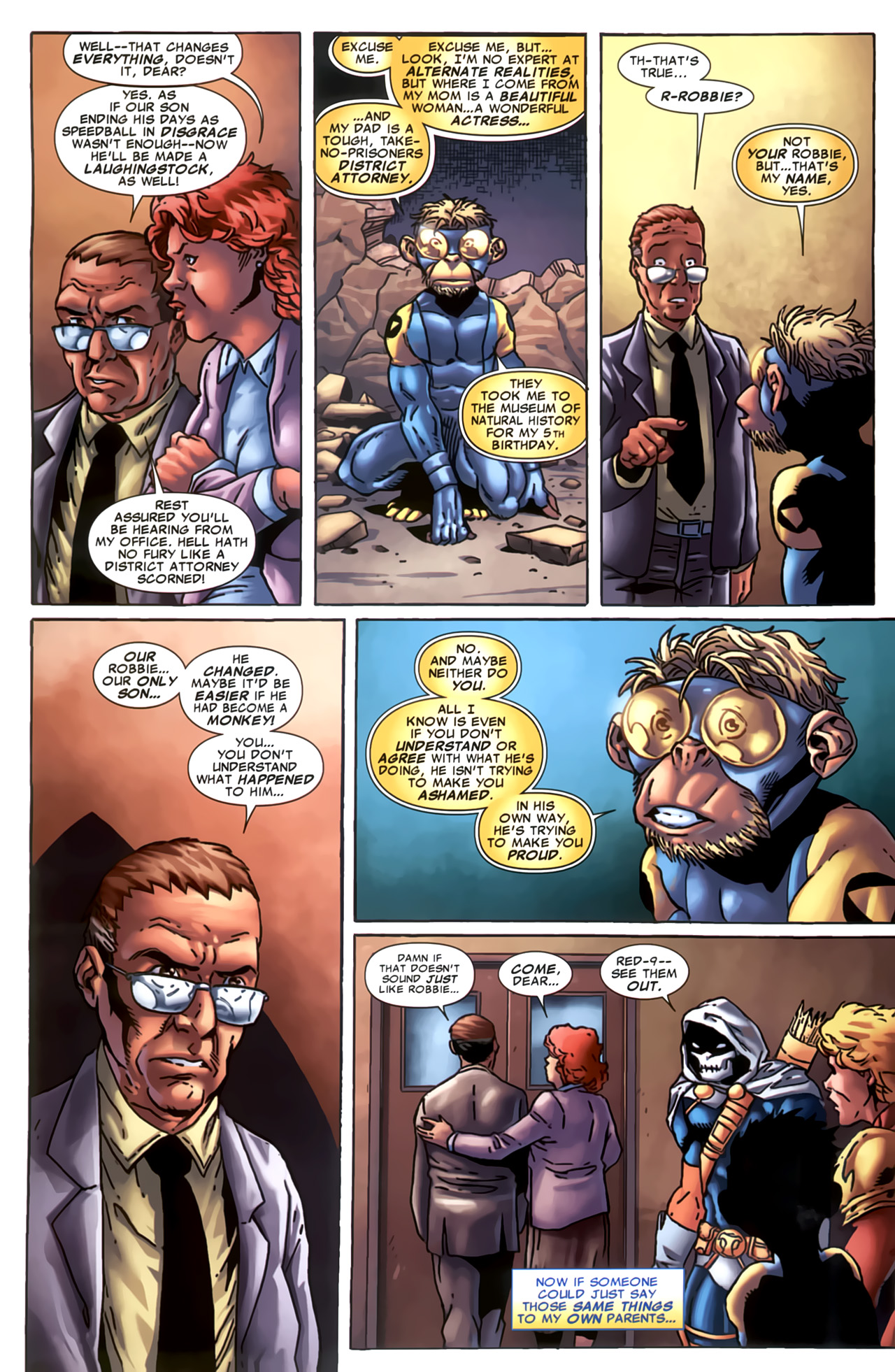 Read online Marvel Apes: Speedball Special comic -  Issue # Full - 12