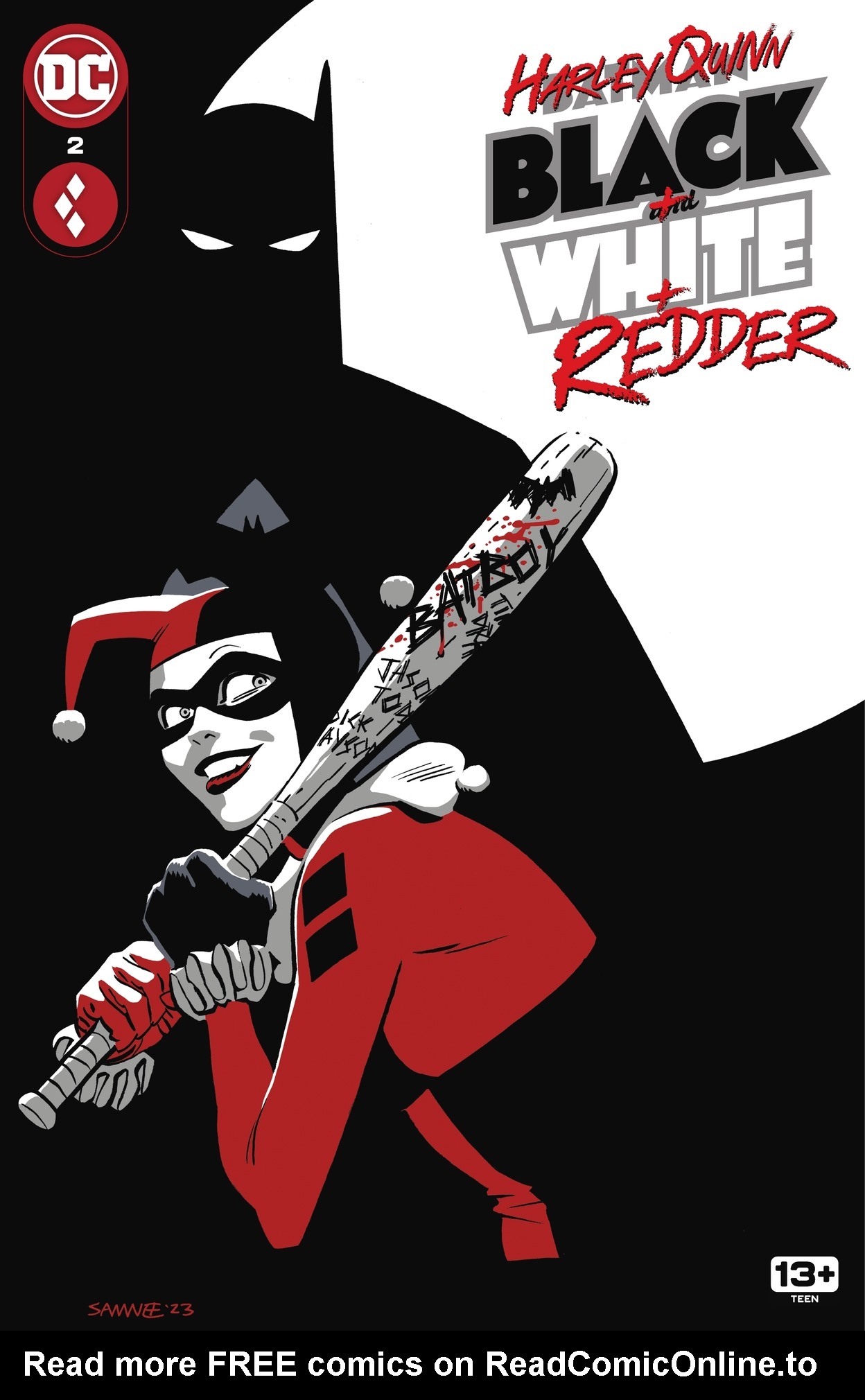Read online Harley Quinn: Black   White   Redder comic -  Issue #2 - 1