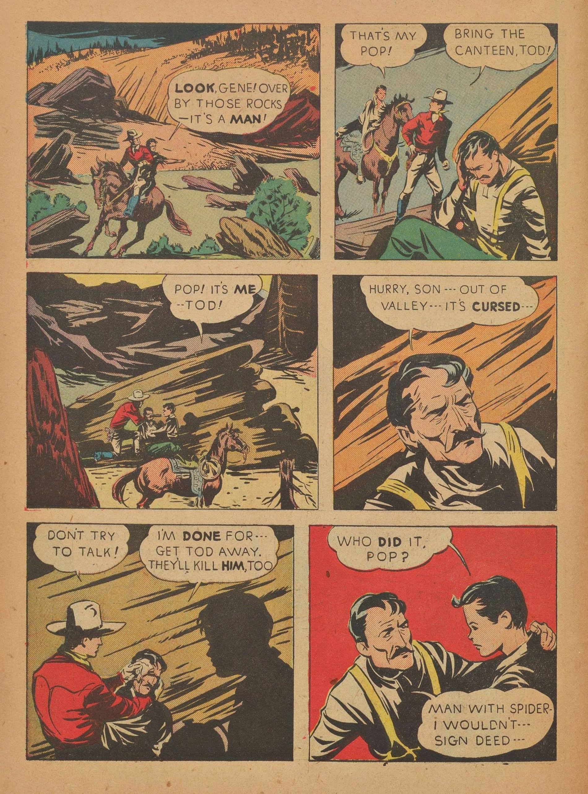Read online Gene Autry Comics comic -  Issue #9 - 10