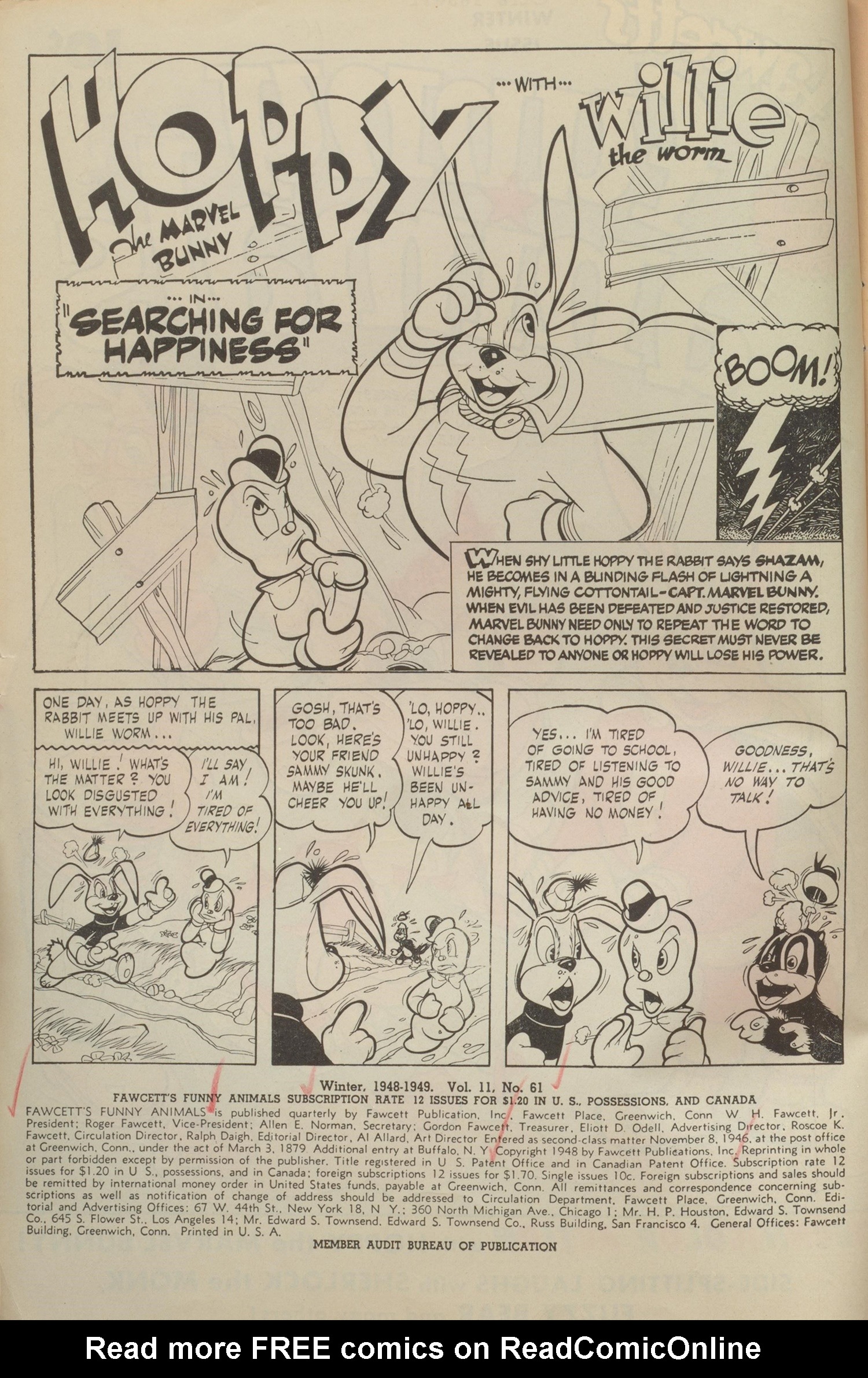 Read online Fawcett's Funny Animals comic -  Issue #61 - 2